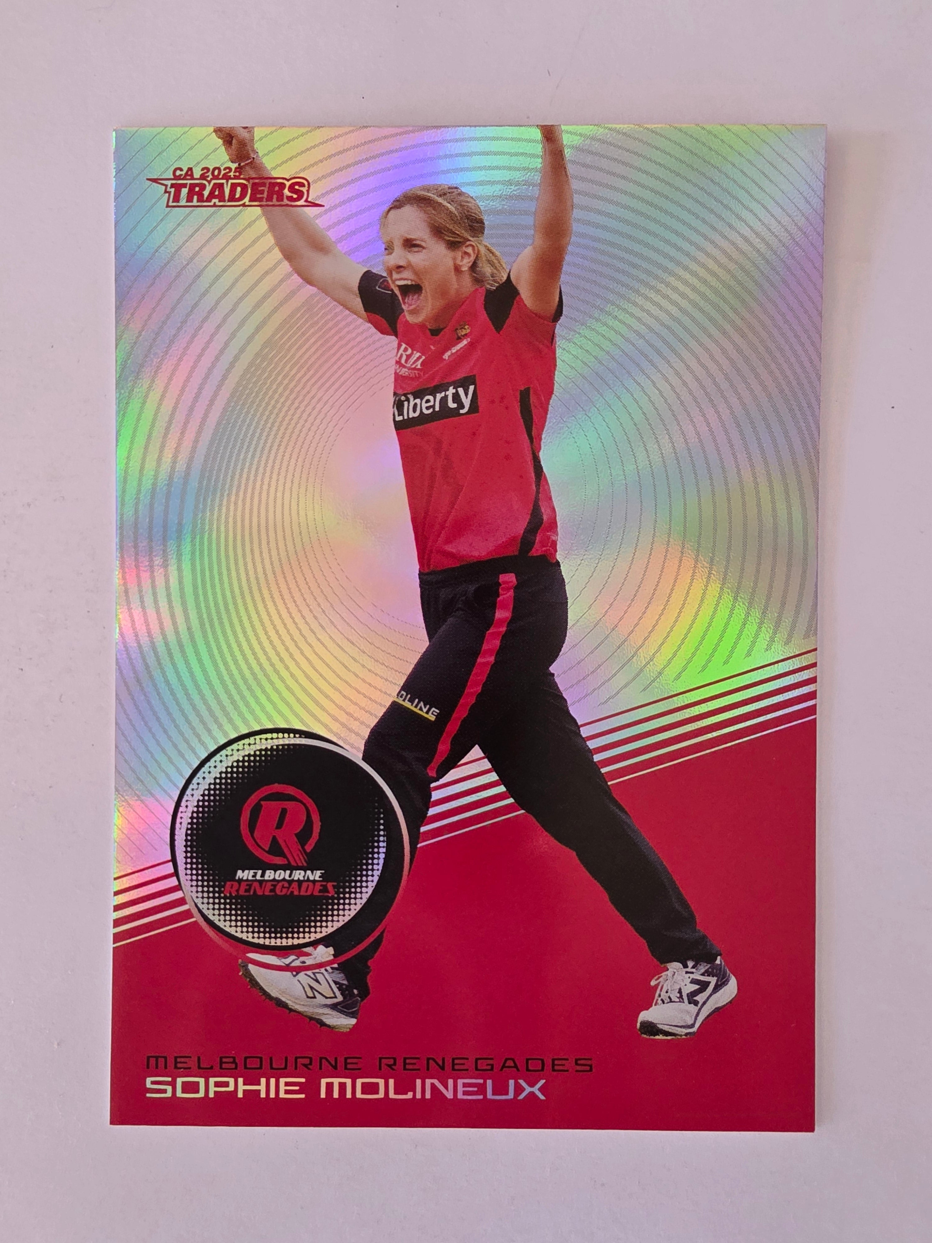 2025/26 Cricket Traders | Silver Parallel | #S100 | Sophie Molineux | Renegades