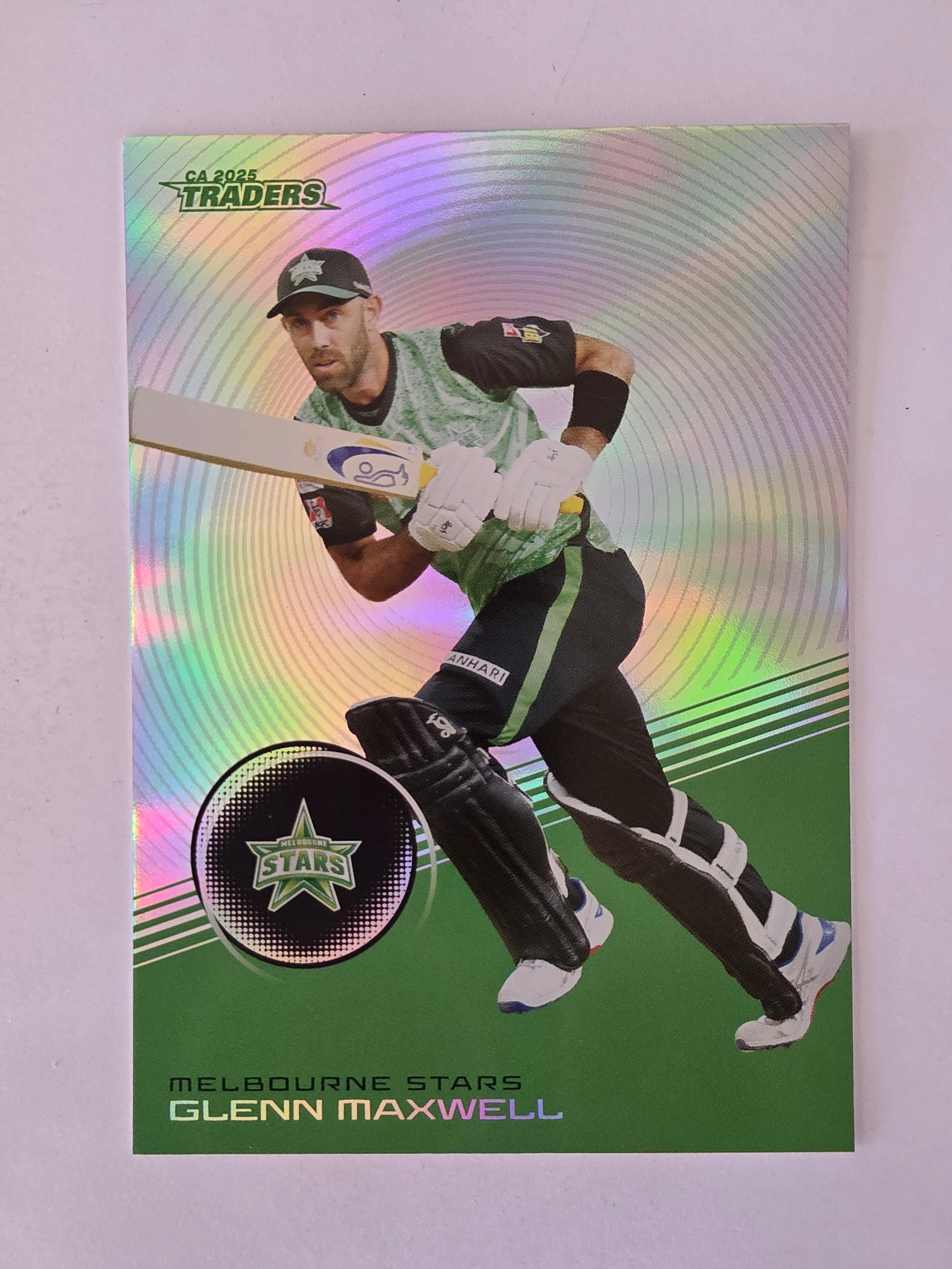 2025/26 Cricket Traders | Silver Parallel | #S105 | Glenn Maxwell | Melb Stars