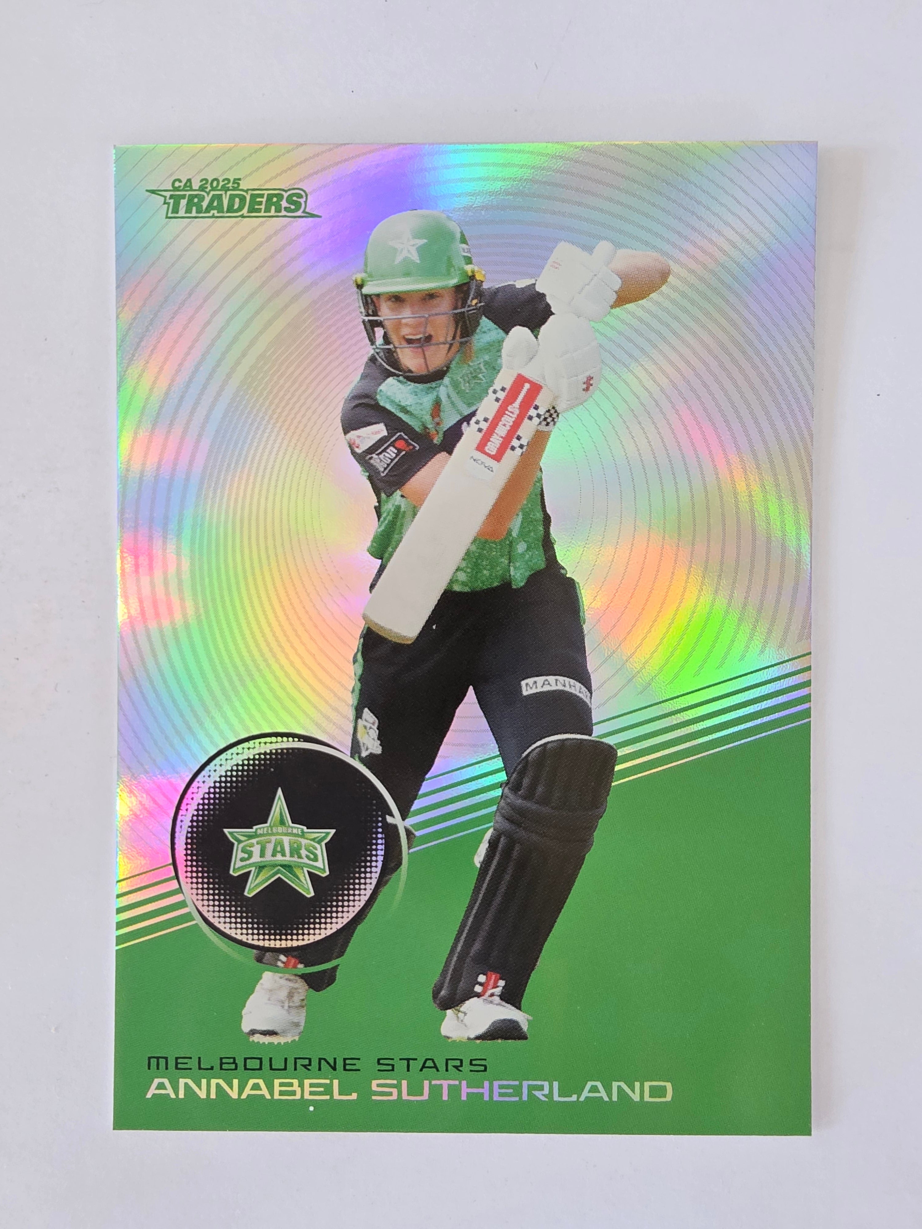 2025/26 Cricket Traders | Silver Parallel | #S114 | Annabel Sutherland | Stars