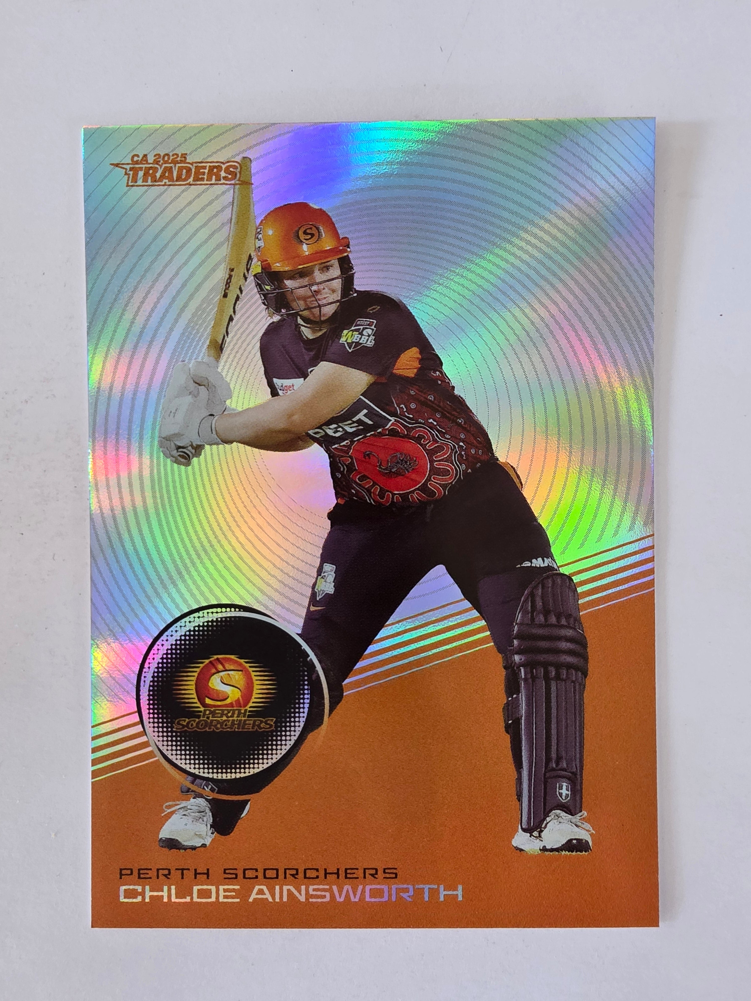 2025/26 Cricket Traders | Silver Parallel | #S122 | Chloe Ainsworth | Scorchers