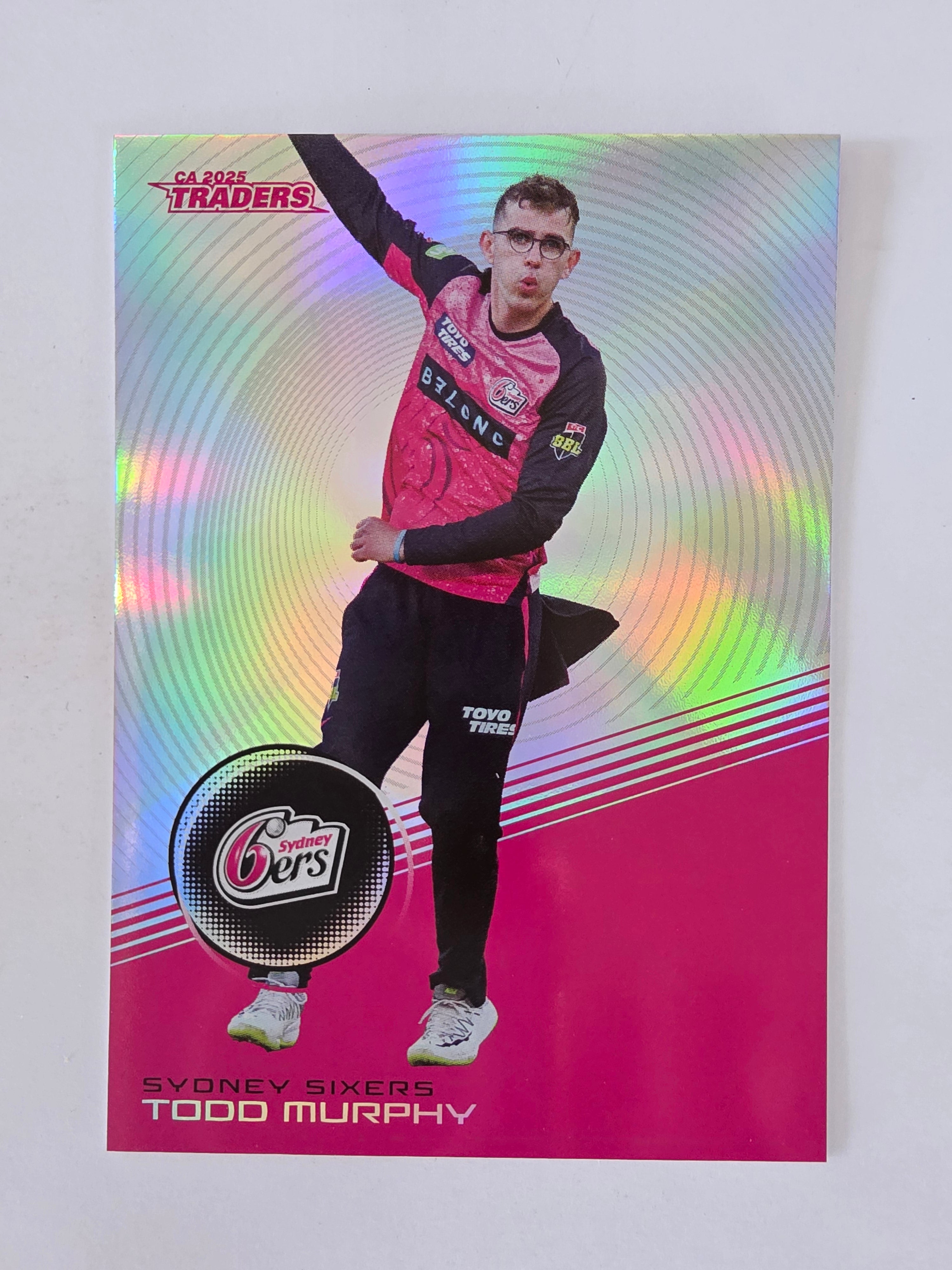 2025/26 Cricket Traders | Silver Parallel | #S130 | Todd Murphy | Sydney Sixers