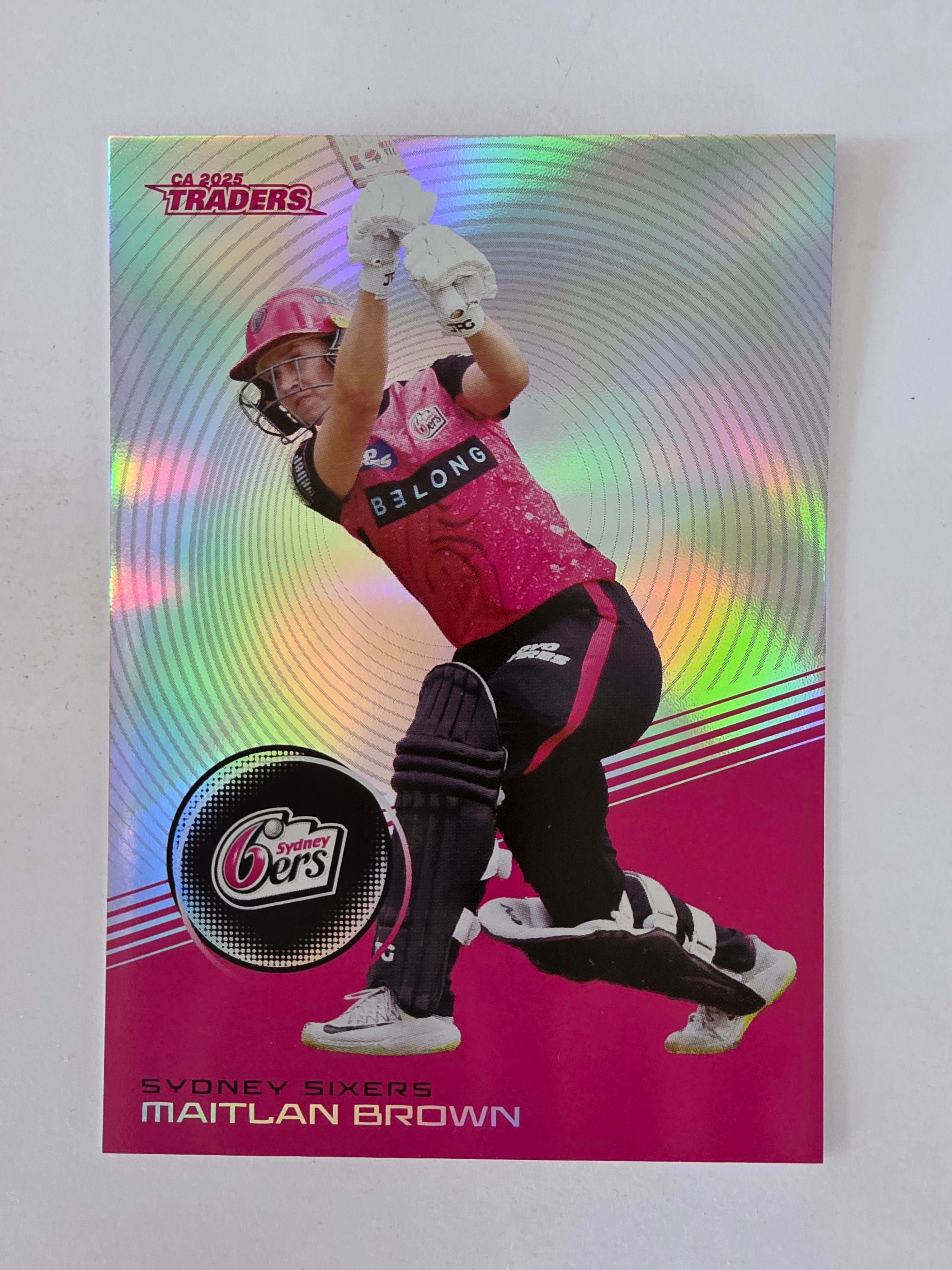 2025/26 Cricket Traders | Silver Parallel | #S134 | Maitlan Brown | Sydney Sixers