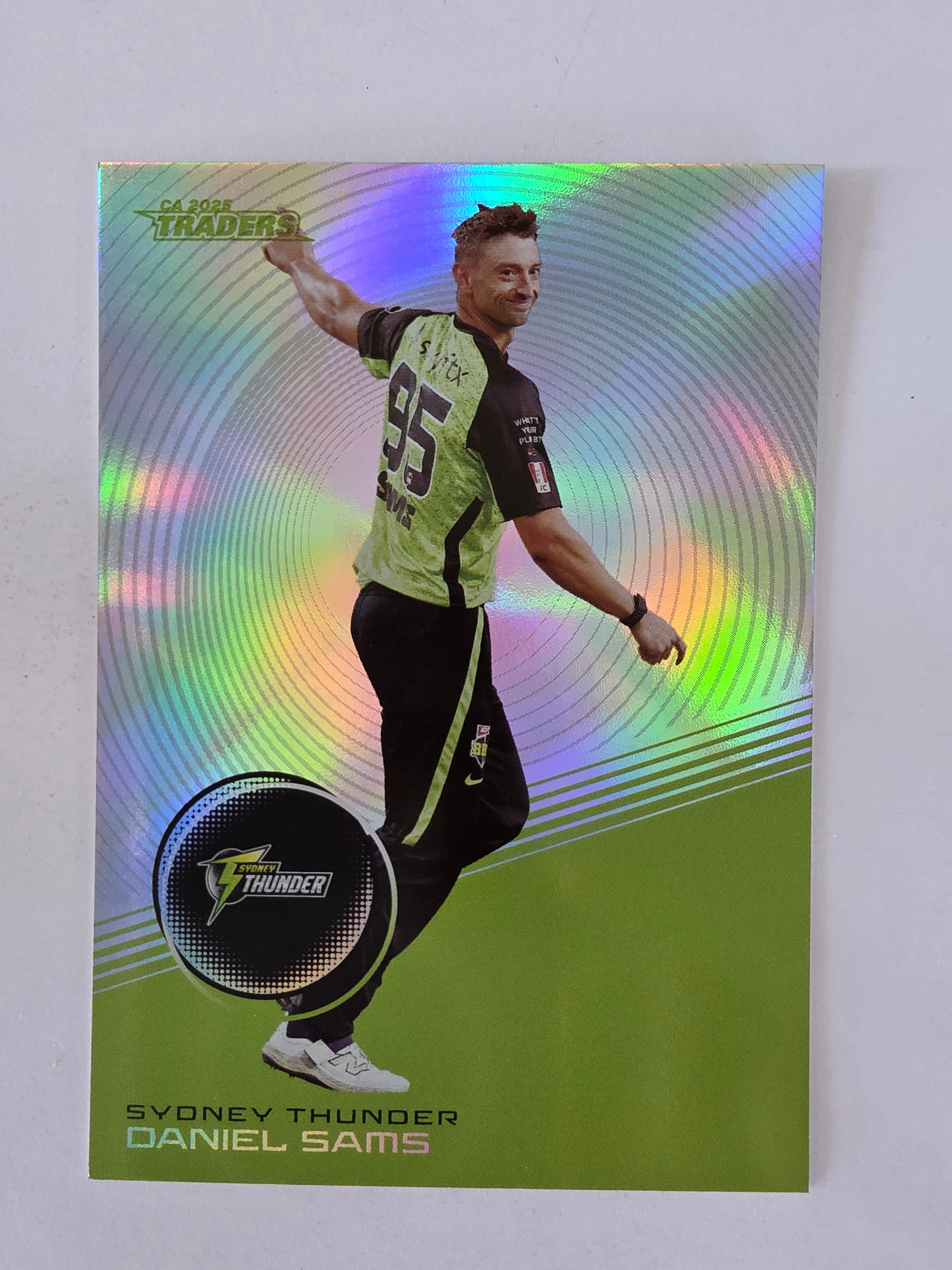 2025/26 Cricket Traders | Silver Parallel | #S143 | Daniel Sams | Sydney Thunder