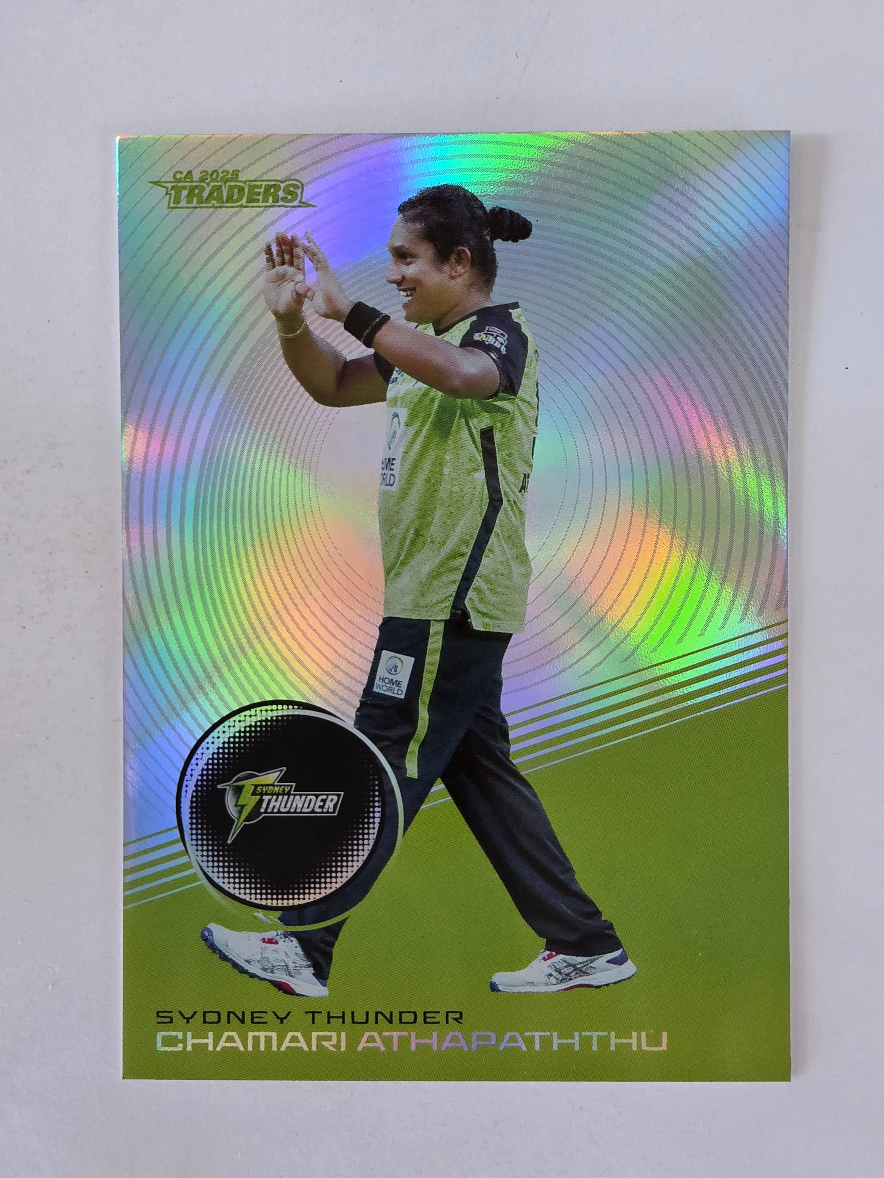2025/26 Cricket Traders | Silver Parallel | #S146 | Chamari Athapaththu | Thunder