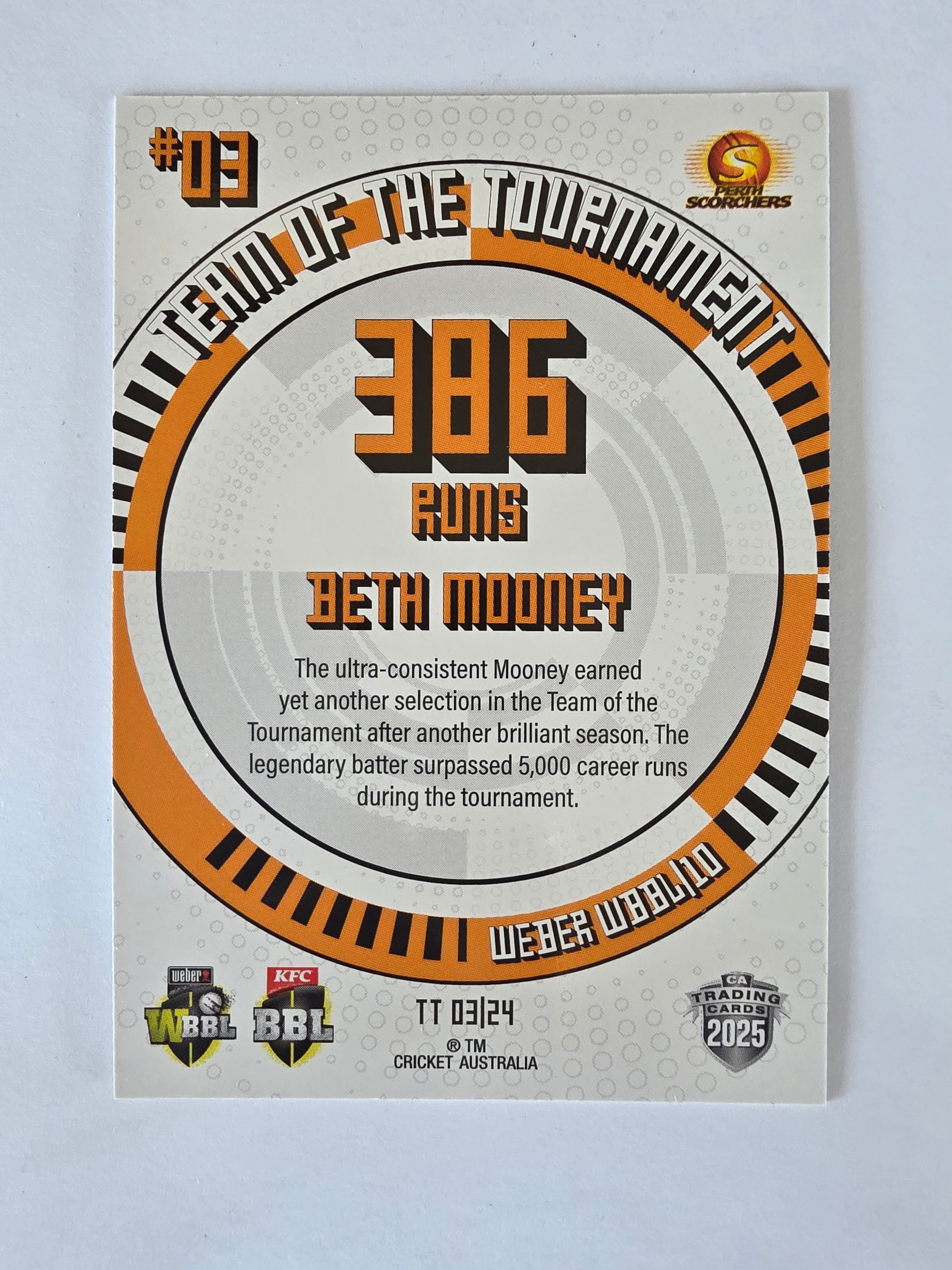 2025/26 Cricket Traders |Team of the Tournament | #TT03 | Beth Mooney | Scorcher