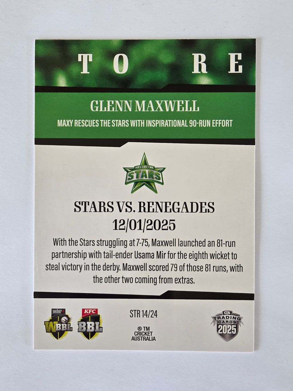 2025/26 Cricket Traders | 24/25 Season to Remember | #STR14 | Glenn Maxwell