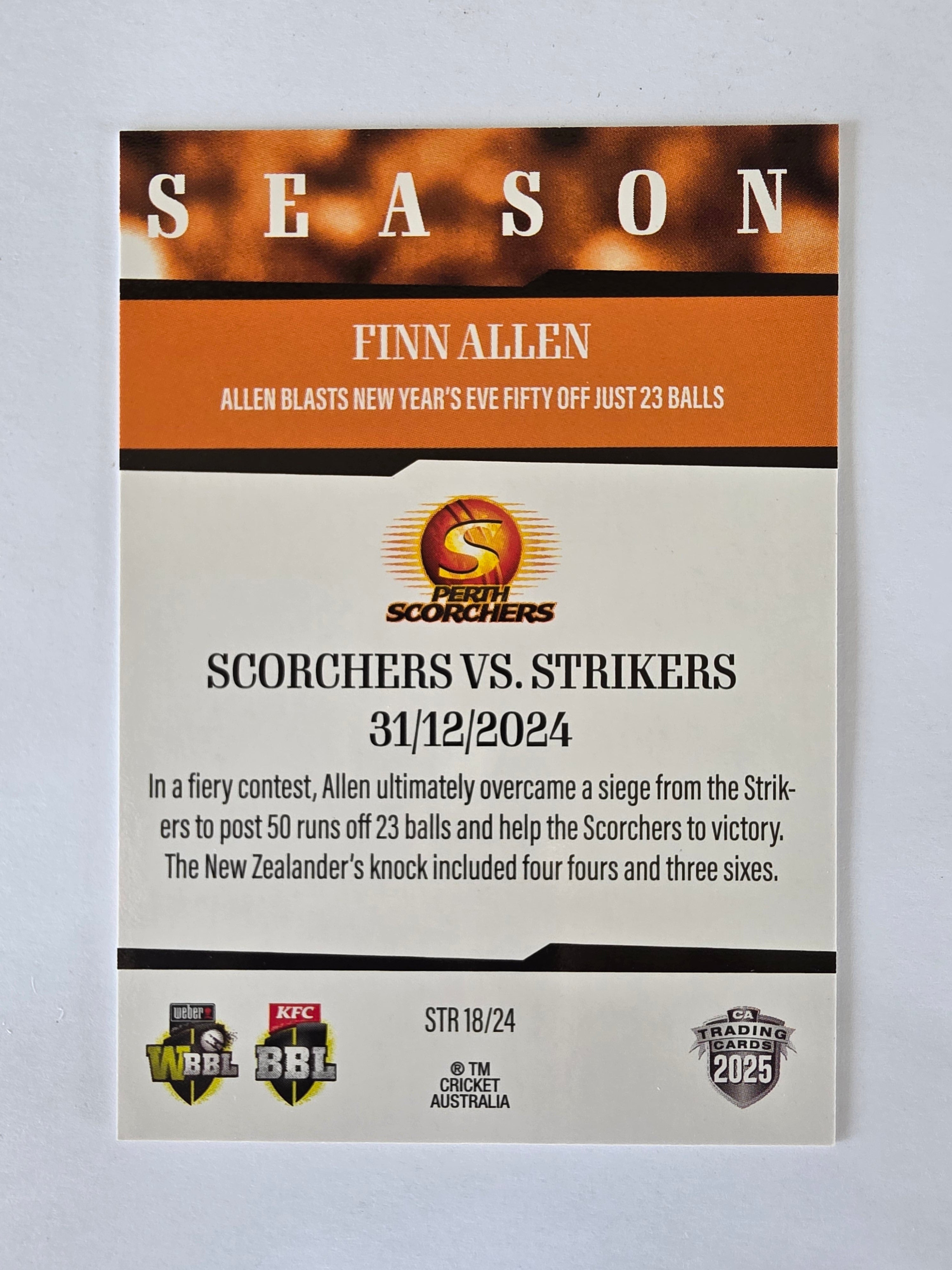 2025/26 Cricket Traders | 24/25 Season to Remember | #STR18 | Finn Allen