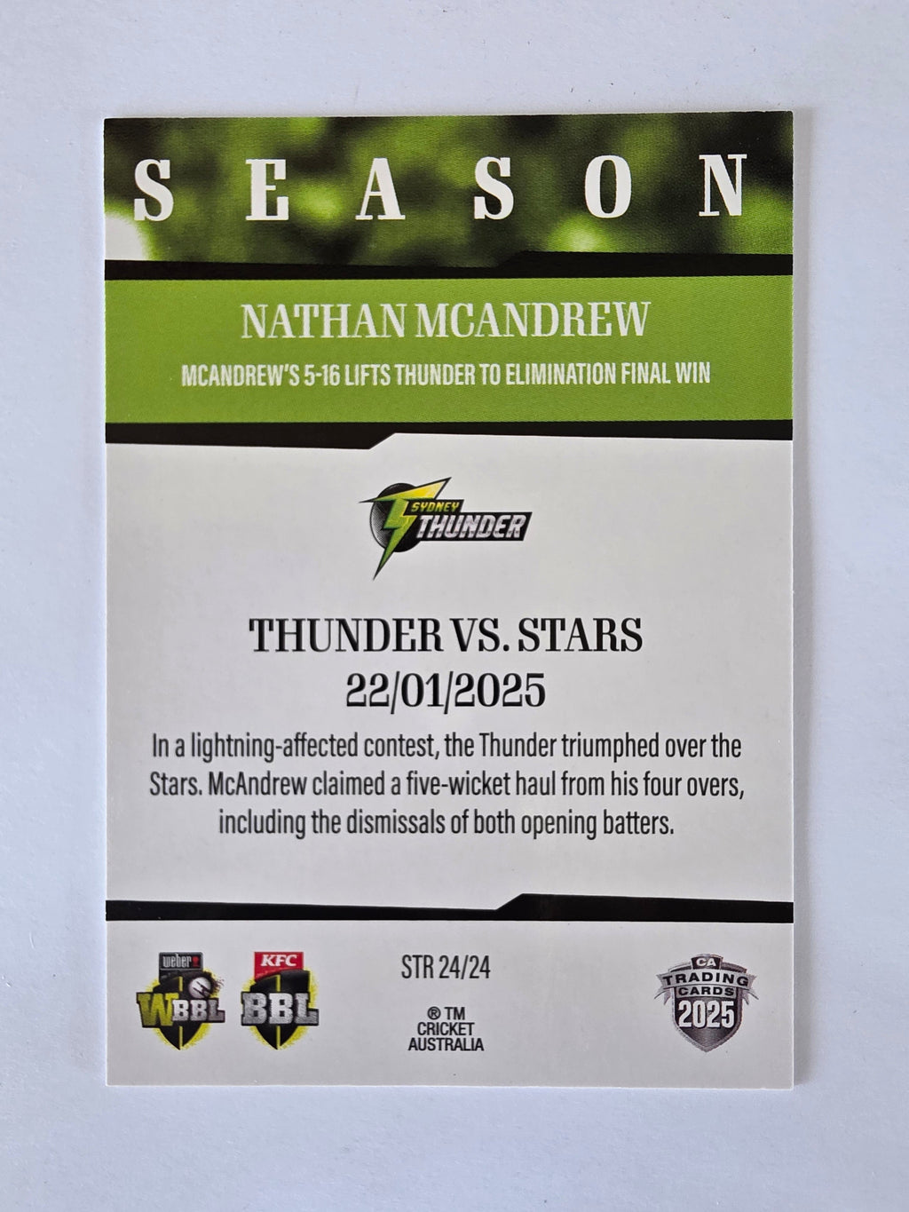 2025/26 Cricket Traders | 24/25 Season to Remember | #STR24 | Nathan McAndrew