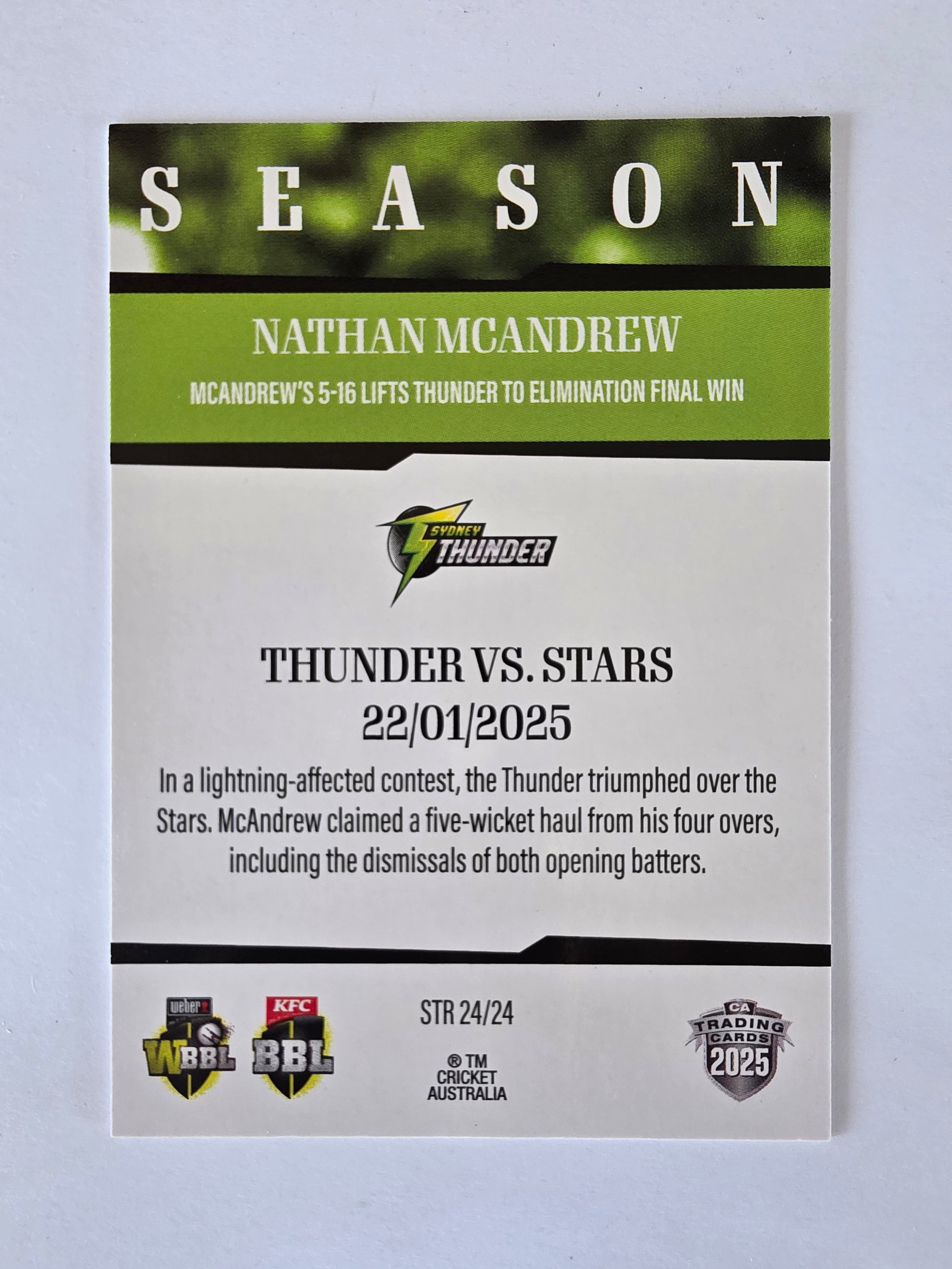 2025/26 Cricket Traders | 24/25 Season to Remember | #STR24 | Nathan McAndrew