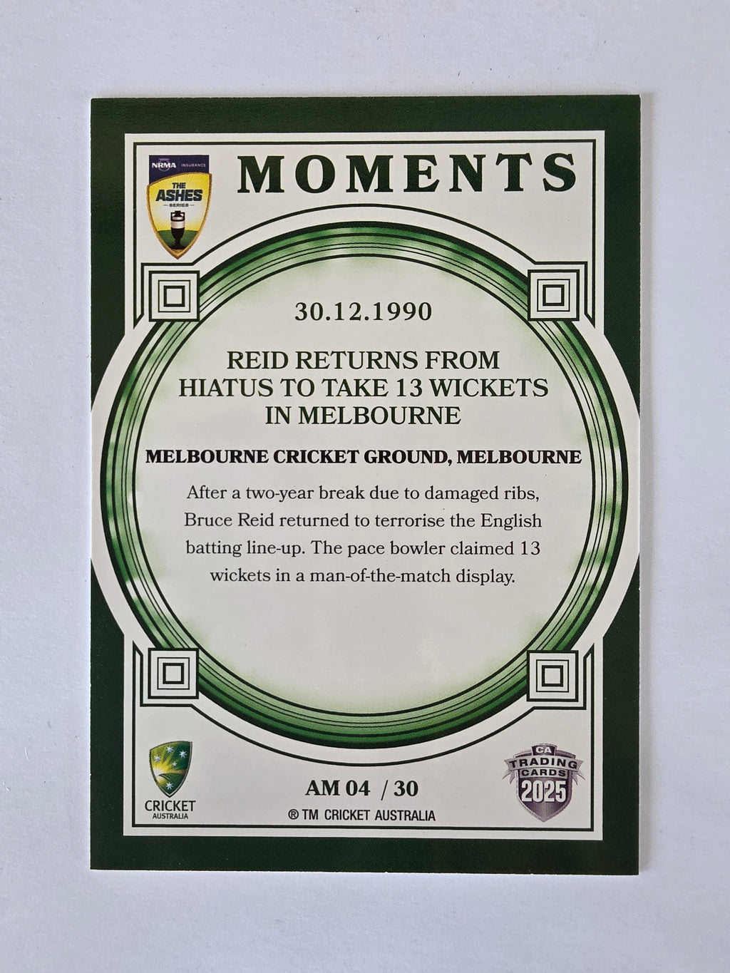 2025/26 Cricket Traders | Ashes Moments | #AM04 | 30.12.1990 | MCG