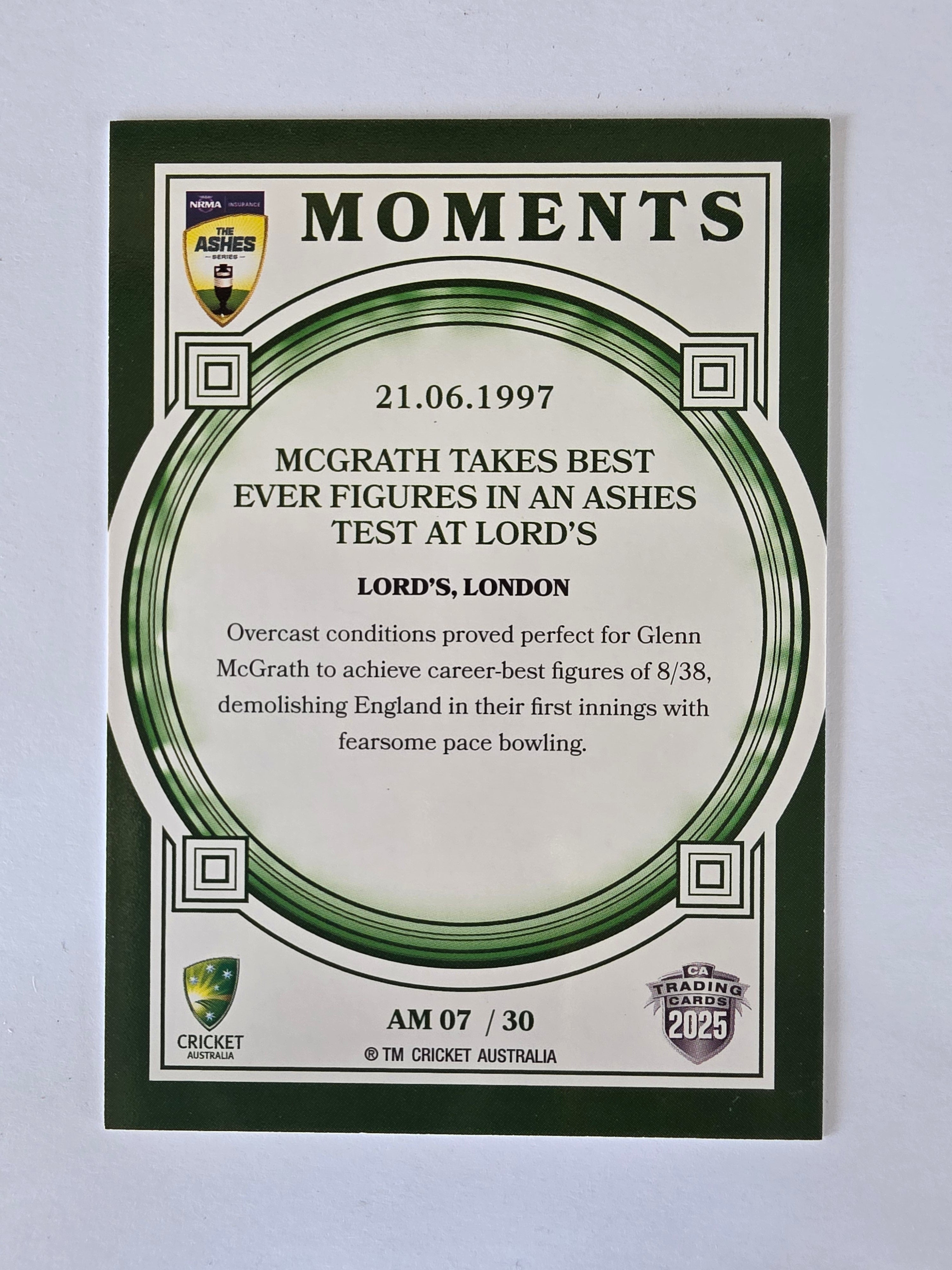2025/26 Cricket Traders | Ashes Moments | #AM07 | 21.06.1997 | Lord's