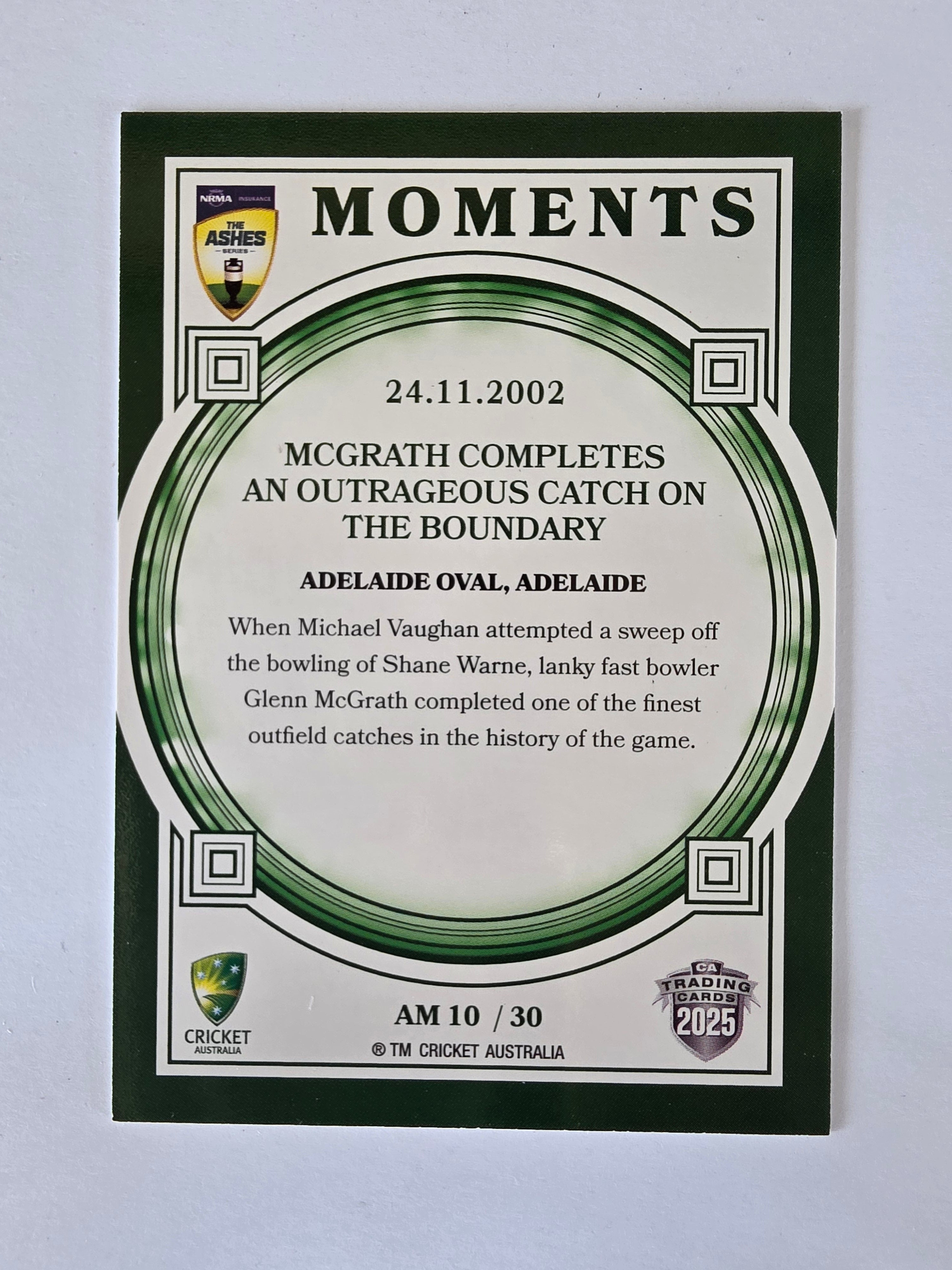 2025/26 Cricket Traders | Ashes Moments | #AM10 | 24.11.2002 | Adelaide Oval