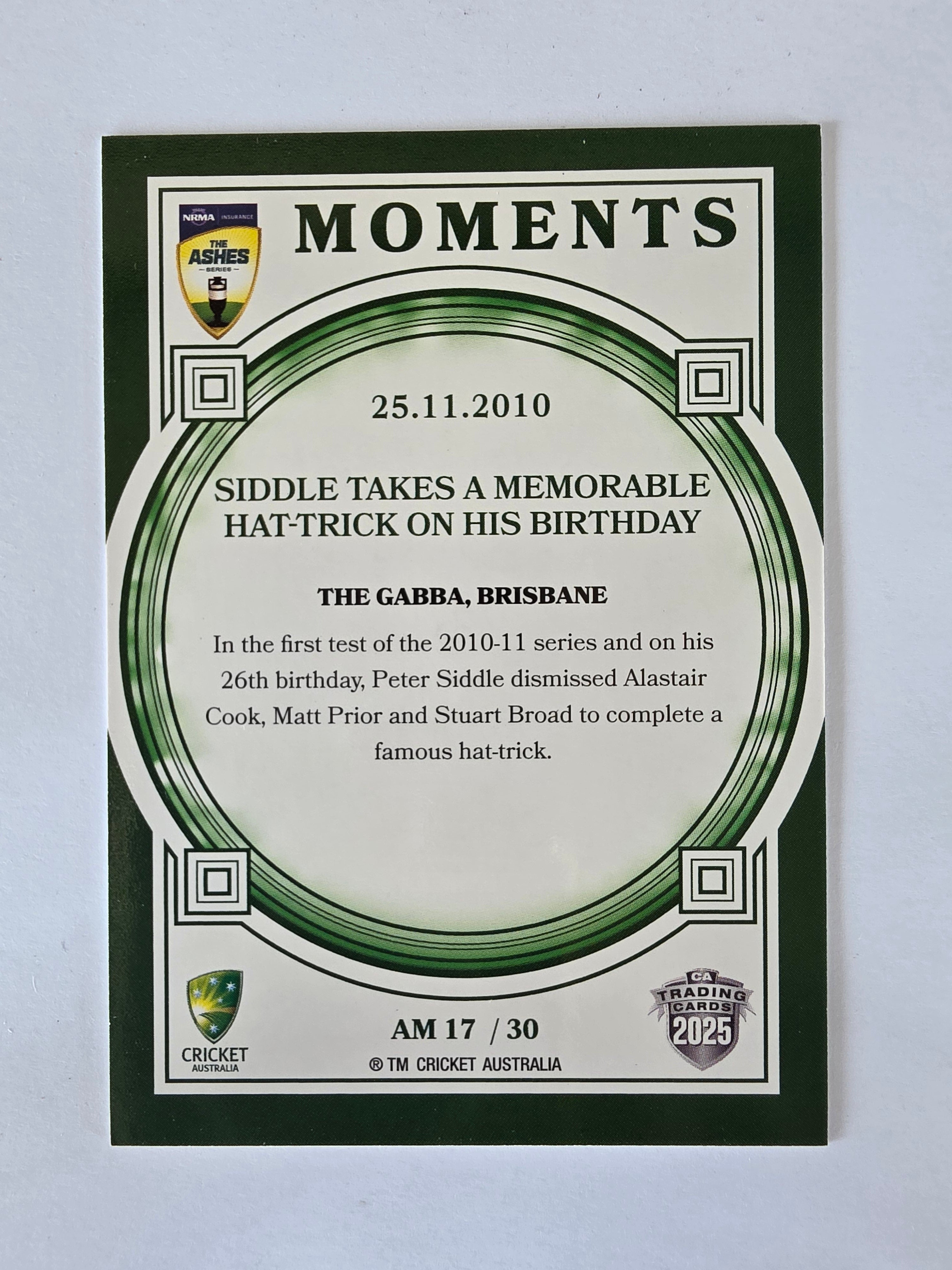 2025/26 Cricket Traders | Ashes Moments | #AM17 | 25.11.2010 | The Gabba
