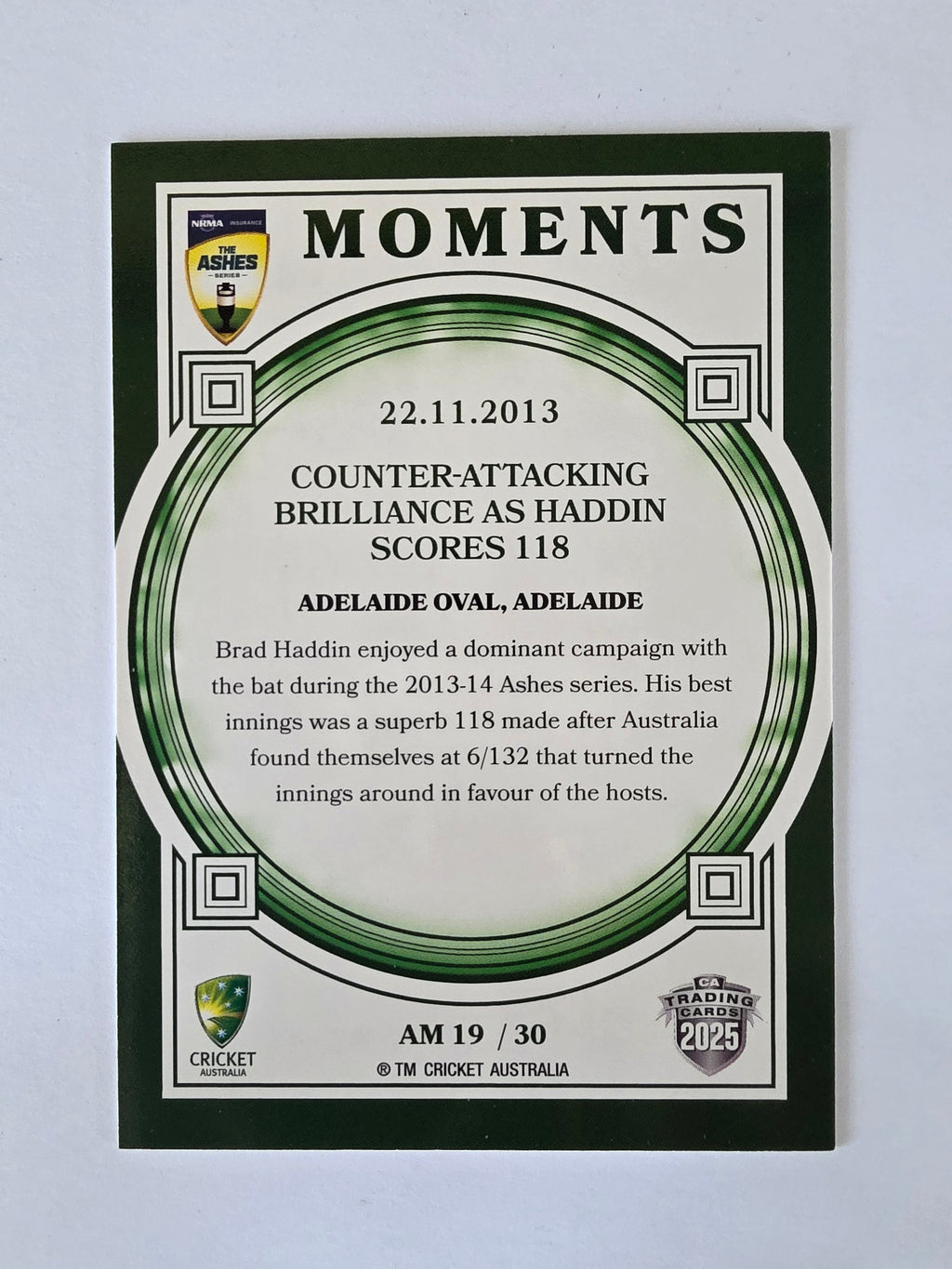 2025/26 Cricket Traders | Ashes Moments | #AM19 | 22.11.2013 | Adelaide Oval