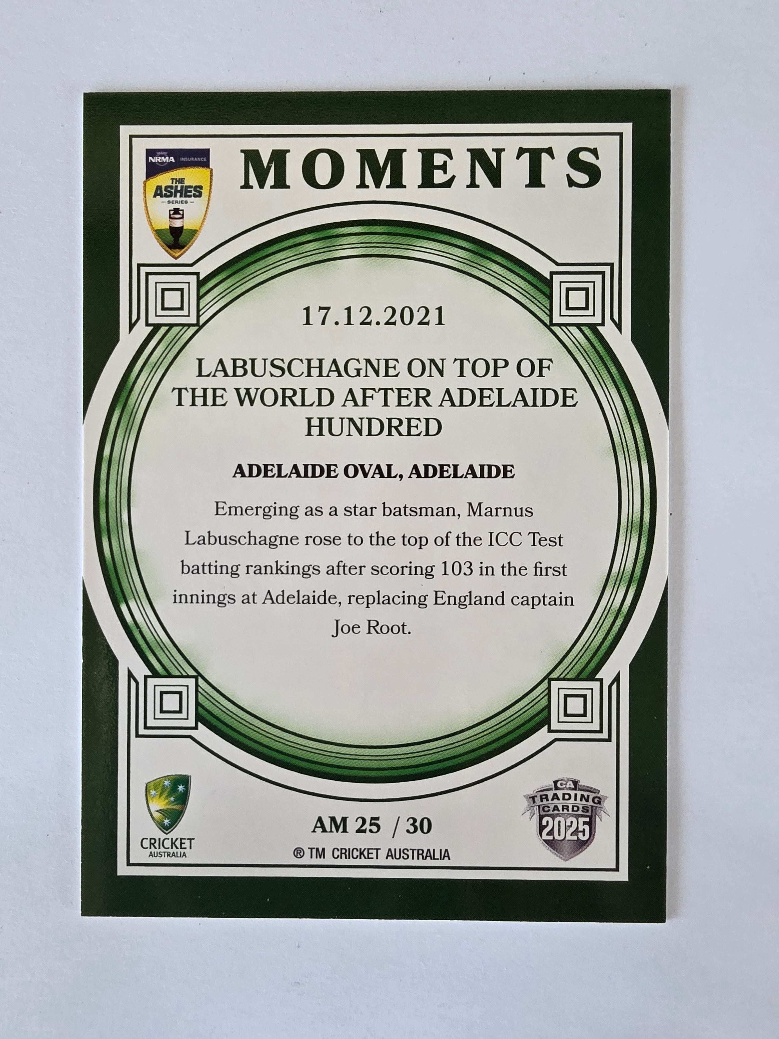 2025/26 Cricket Traders | Ashes Moments | #AM25 | 17.12.2021 | Adelaide Oval
