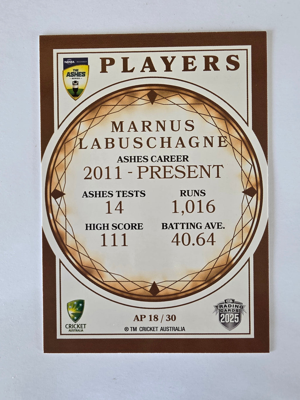 2025/26 Cricket Traders | Ashes Players | #AP18 | Marnus Labuschagne