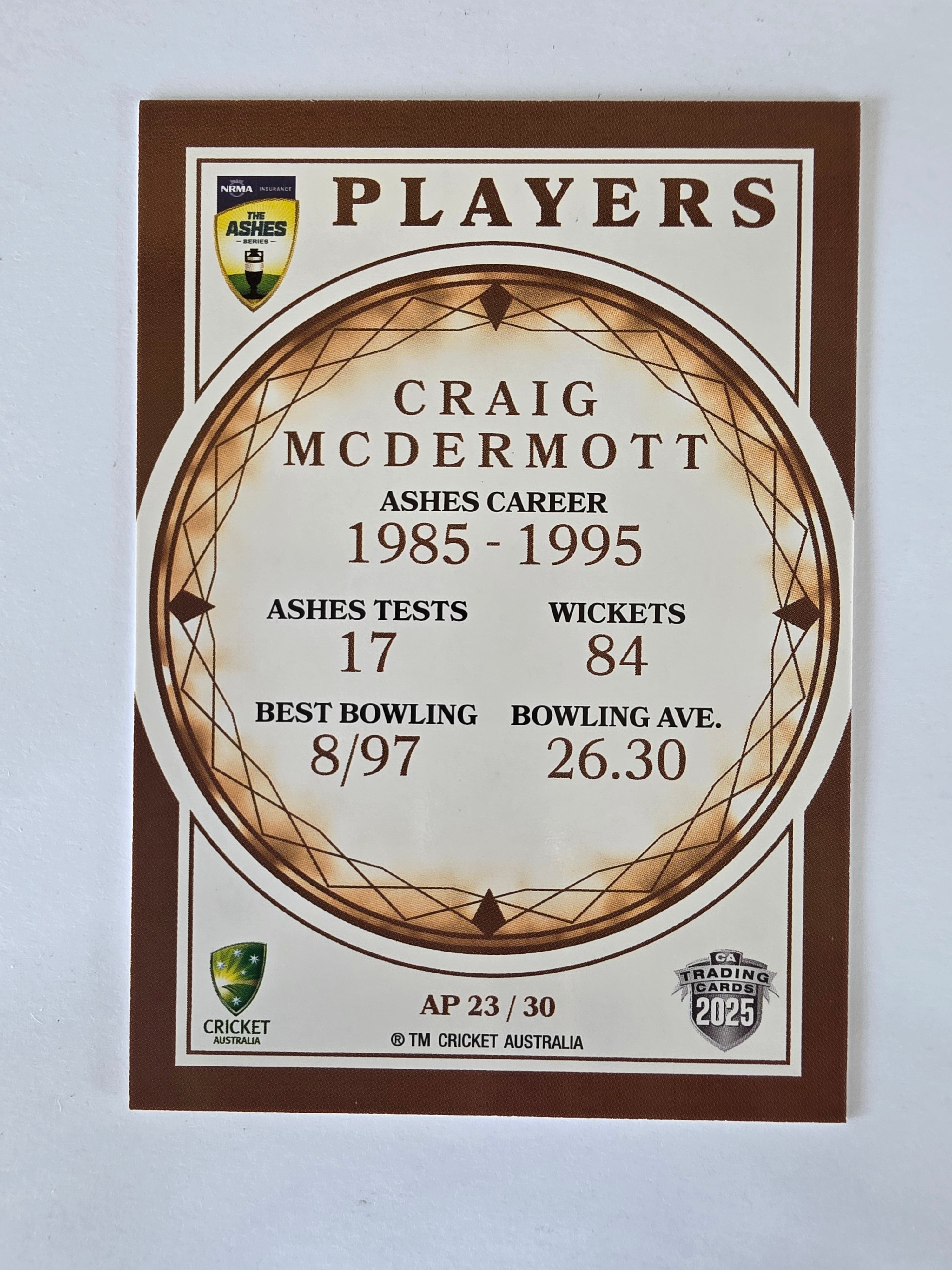 2025/26 Cricket Traders | Ashes Players | #AP23 | Craig McDermott