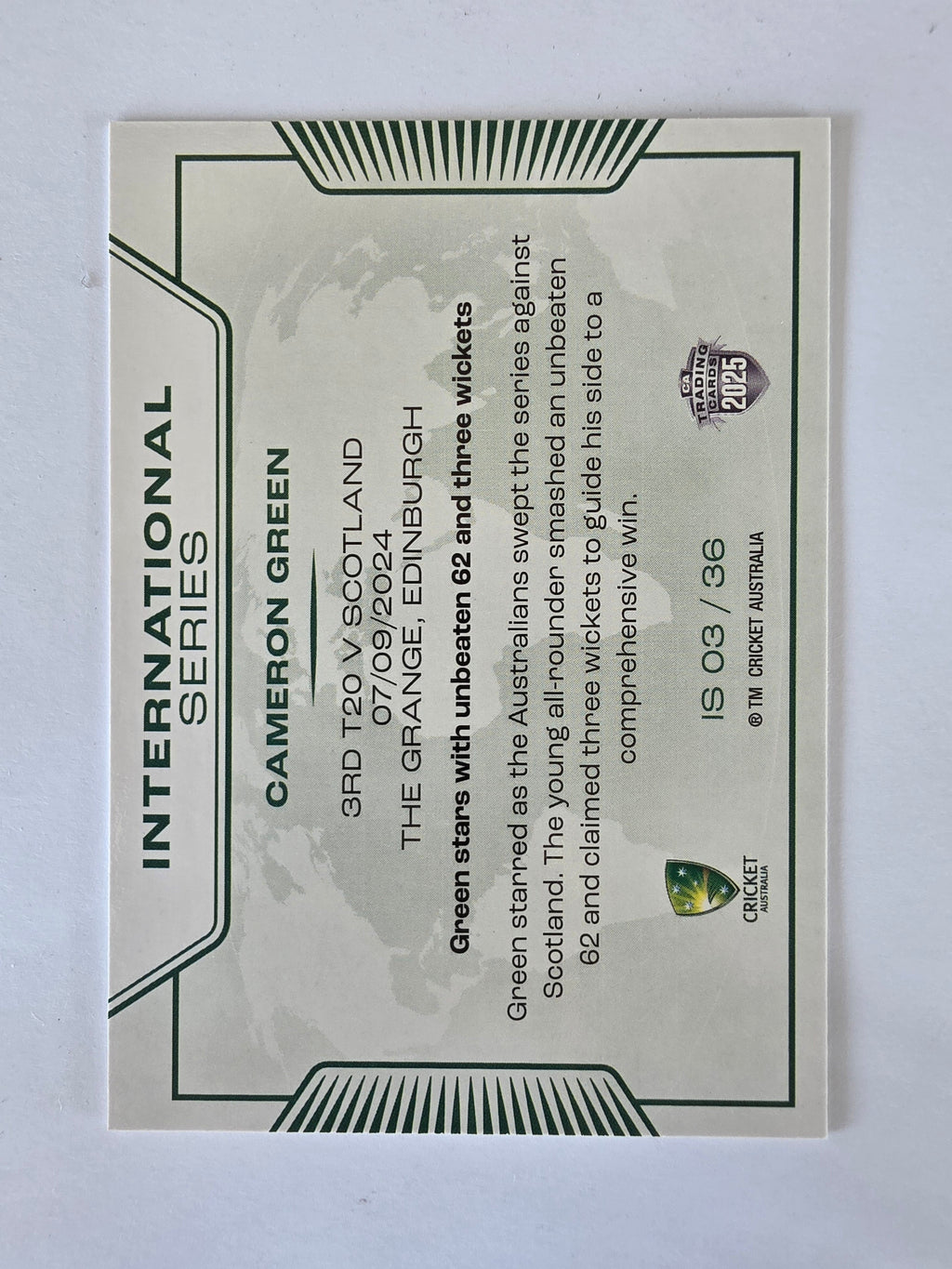 2025/26 Cricket Traders |International Series | #IS03 | Cameron Green