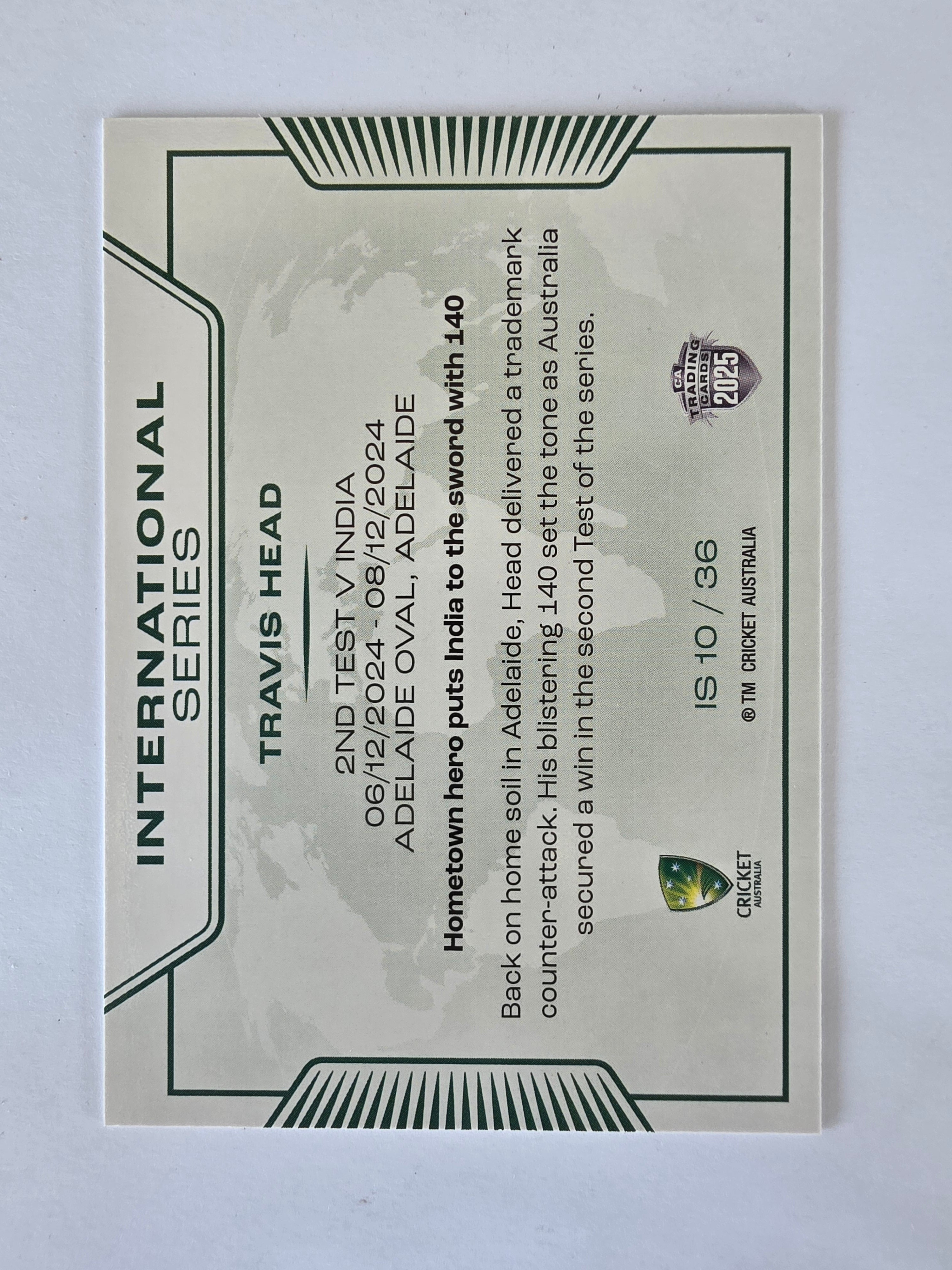 2025/26 Cricket Traders |International Series | #IS10 | Travis Head