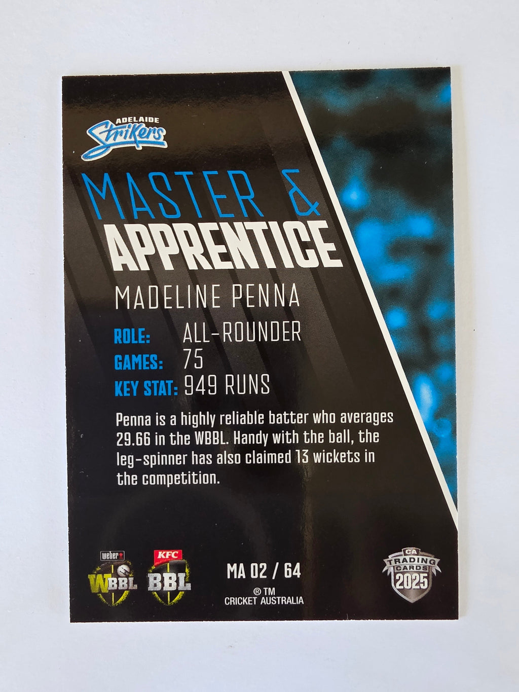 2025/26 Cricket Traders | Master & Apprentice | #MA02 | Madeline Penna | Striker