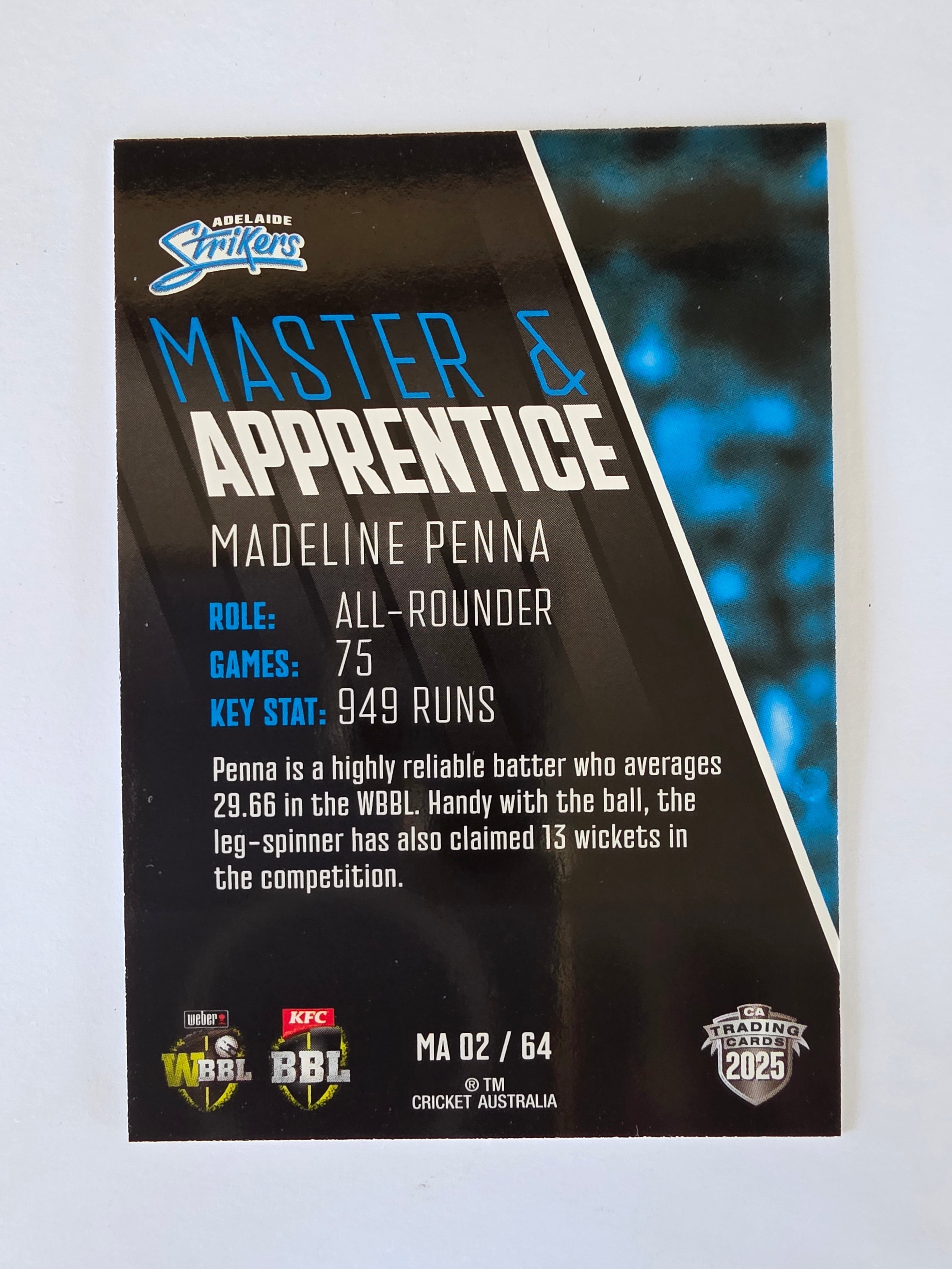 2025/26 Cricket Traders | Master & Apprentice | #MA02 | Madeline Penna | Striker