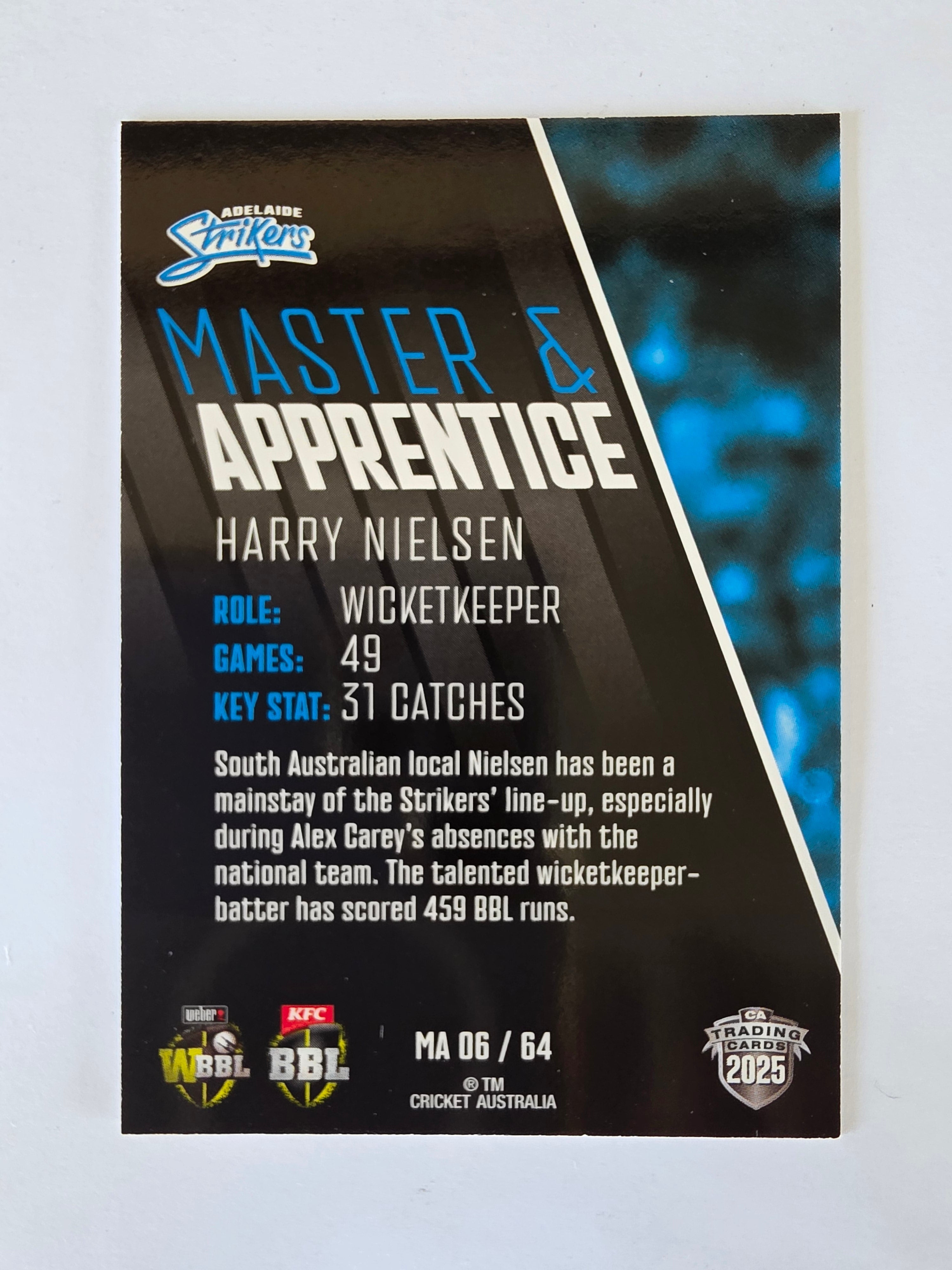 2025/26 Cricket Traders | Master & Apprentice | #MA06 | Harry Nielsen | Strikers