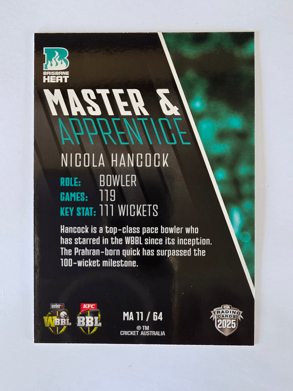 2025/26 Cricket Traders | Master & Apprentice | #MA11 | Nicola Hancock | Heat