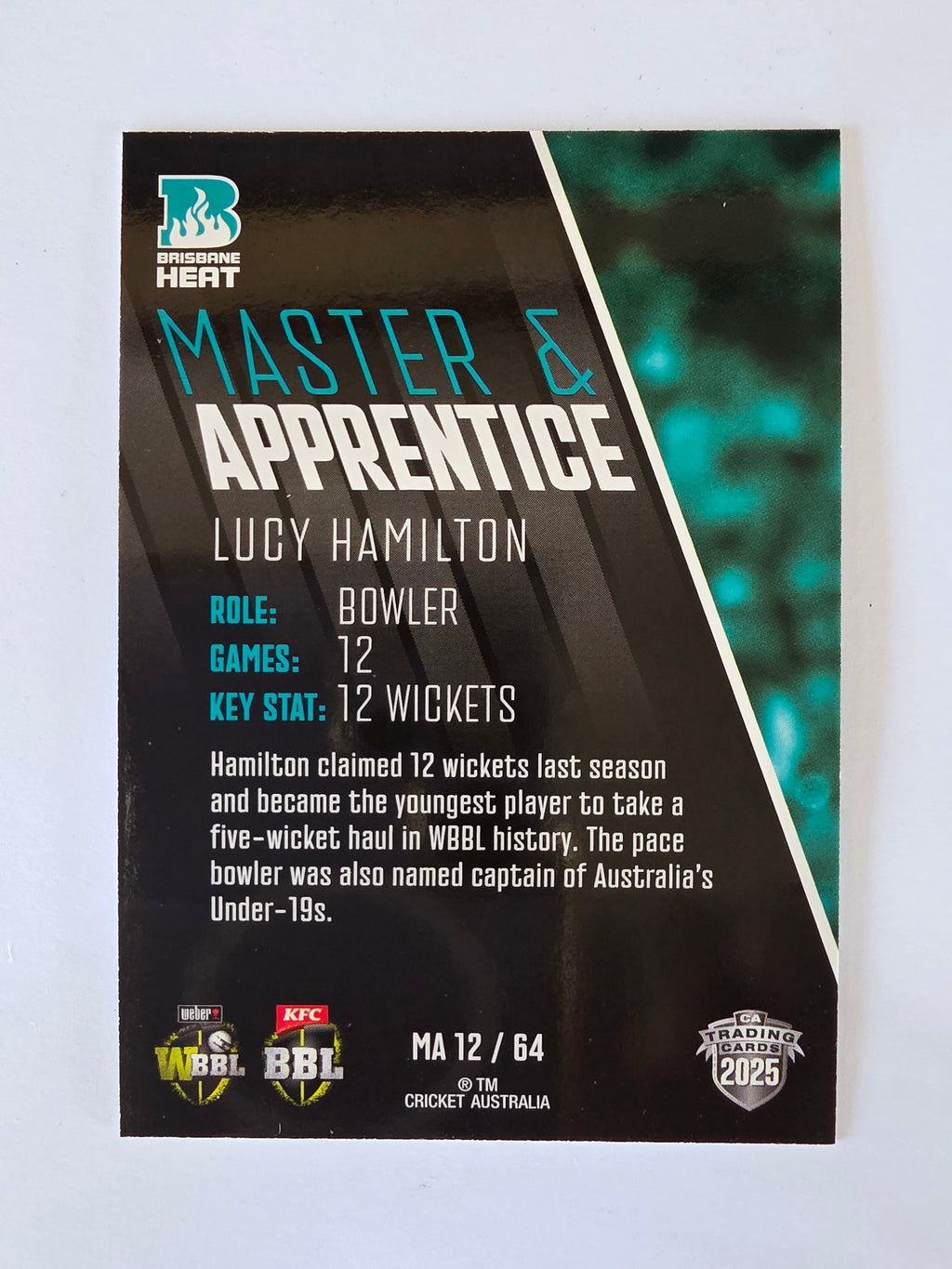 2025/26 Cricket Traders | Master & Apprentice | #MA12 | Lucy Hamilton | Heat