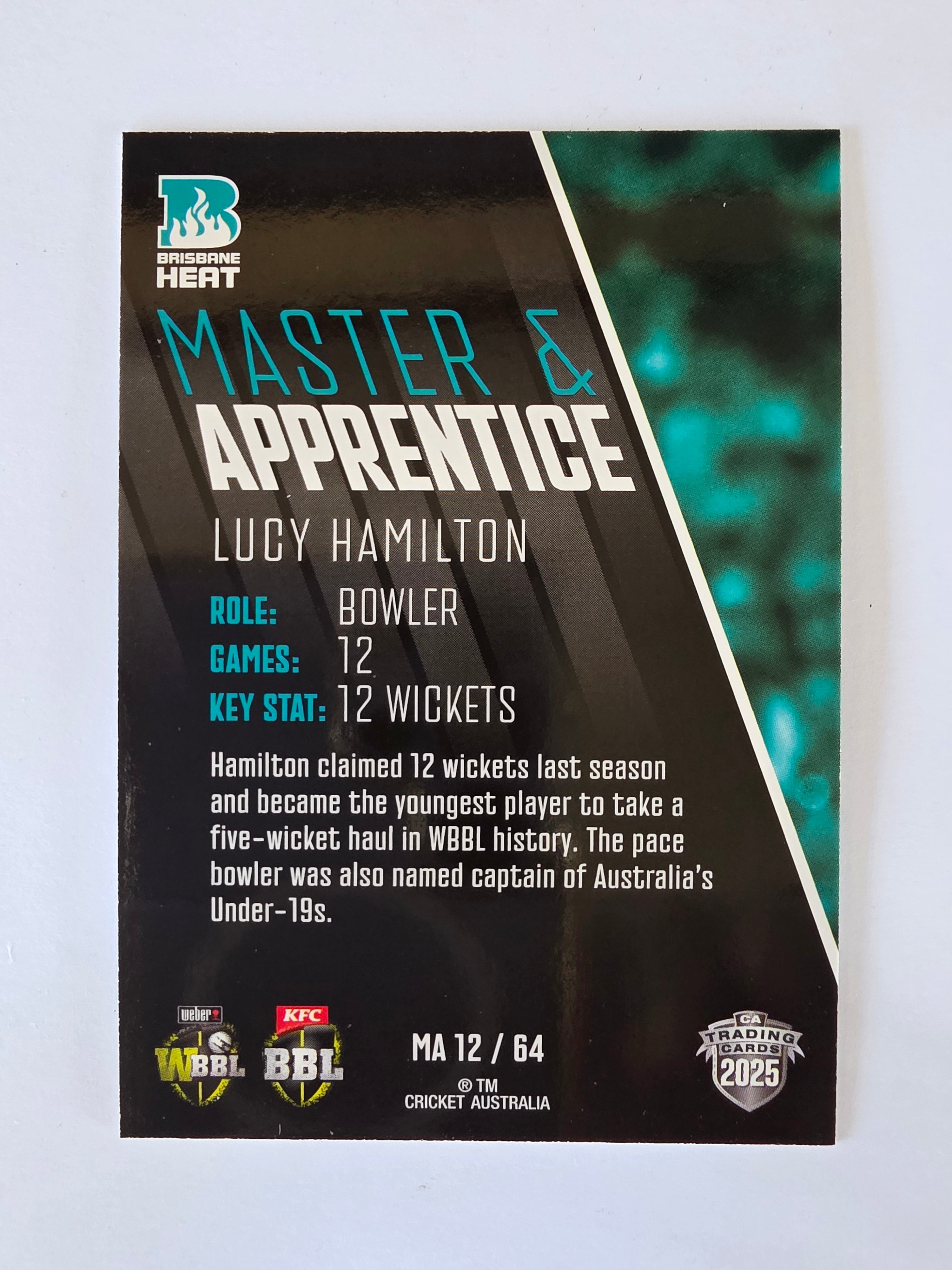 2025/26 Cricket Traders | Master & Apprentice | #MA12 | Lucy Hamilton | Heat