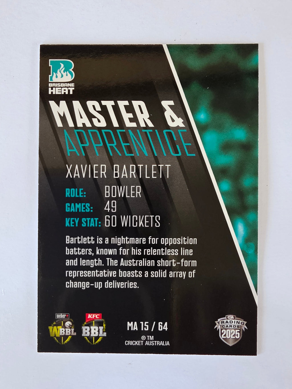 2025/26 Cricket Traders | Master & Apprentice | #MA15 | Xavier Bartlett | Heat