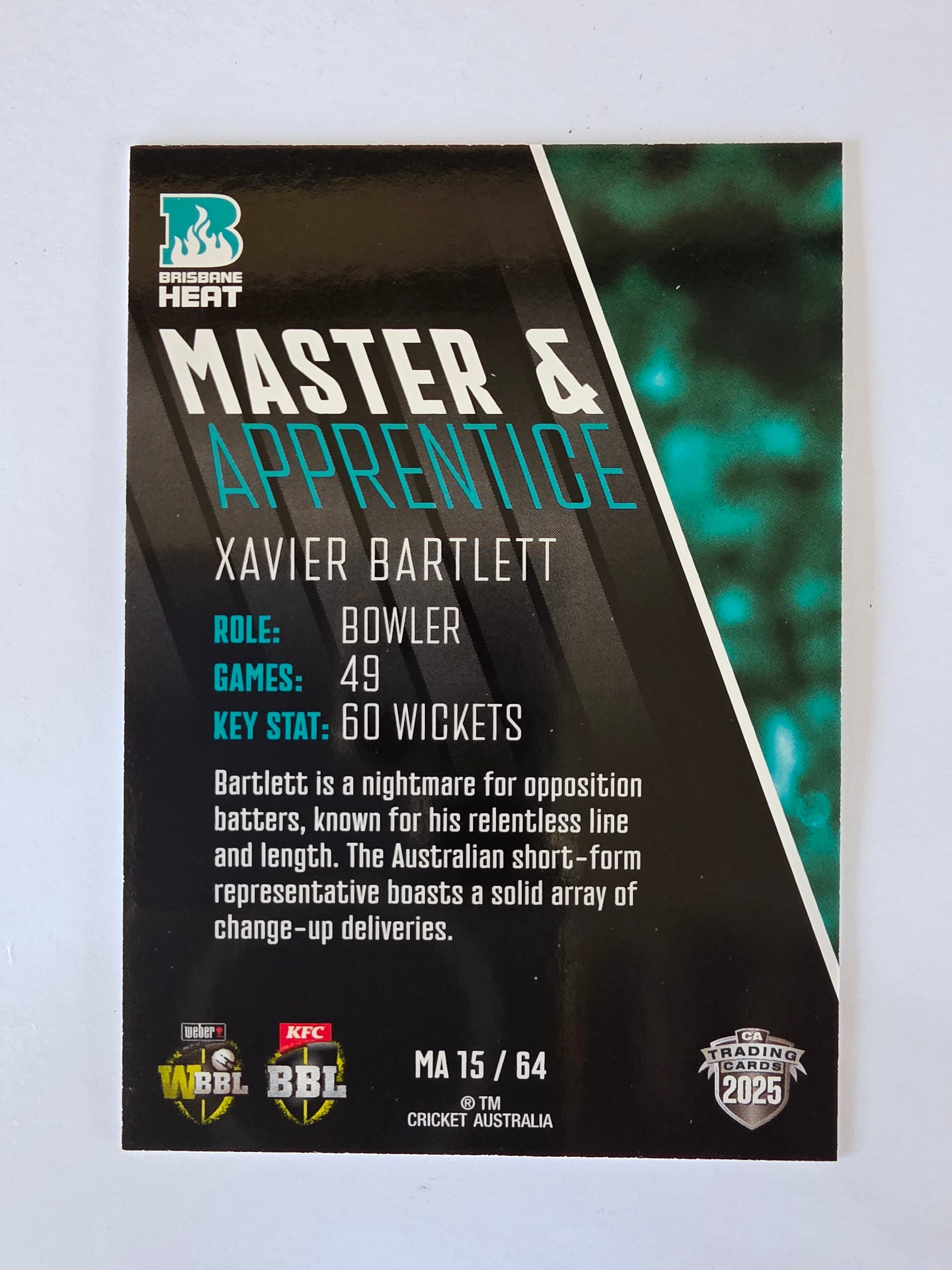 2025/26 Cricket Traders | Master & Apprentice | #MA15 | Xavier Bartlett | Heat