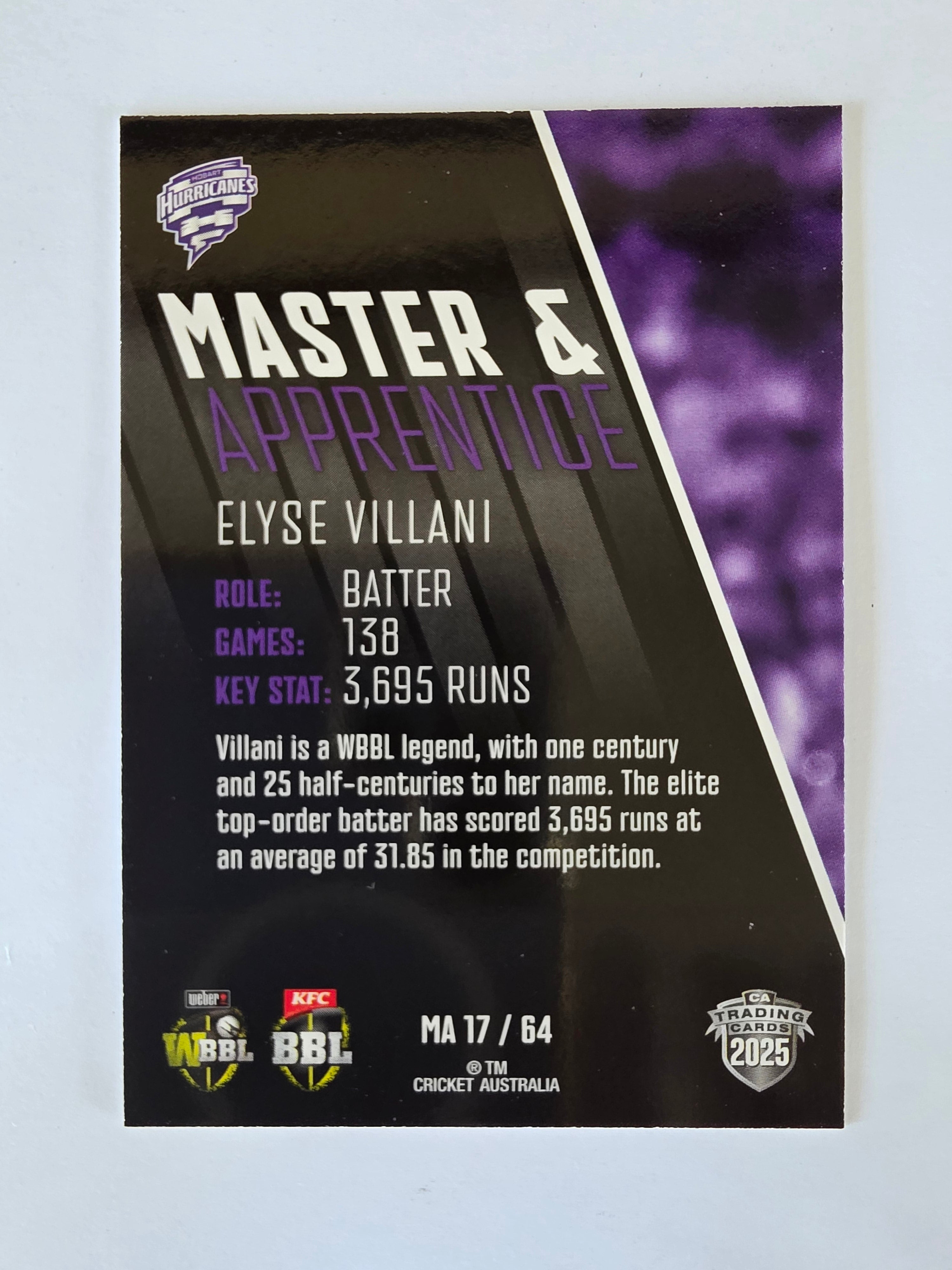 2025/26 Cricket Traders | Master & Apprentice | #MA17 | Elyse Villani