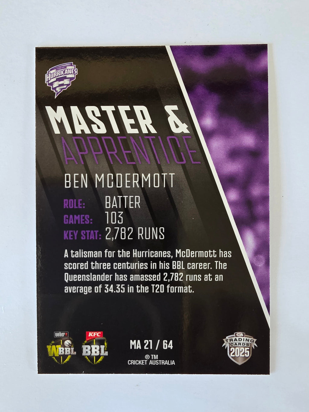 2025/26 Cricket Traders | Master & Apprentice | #MA21 | Ben McDermott
