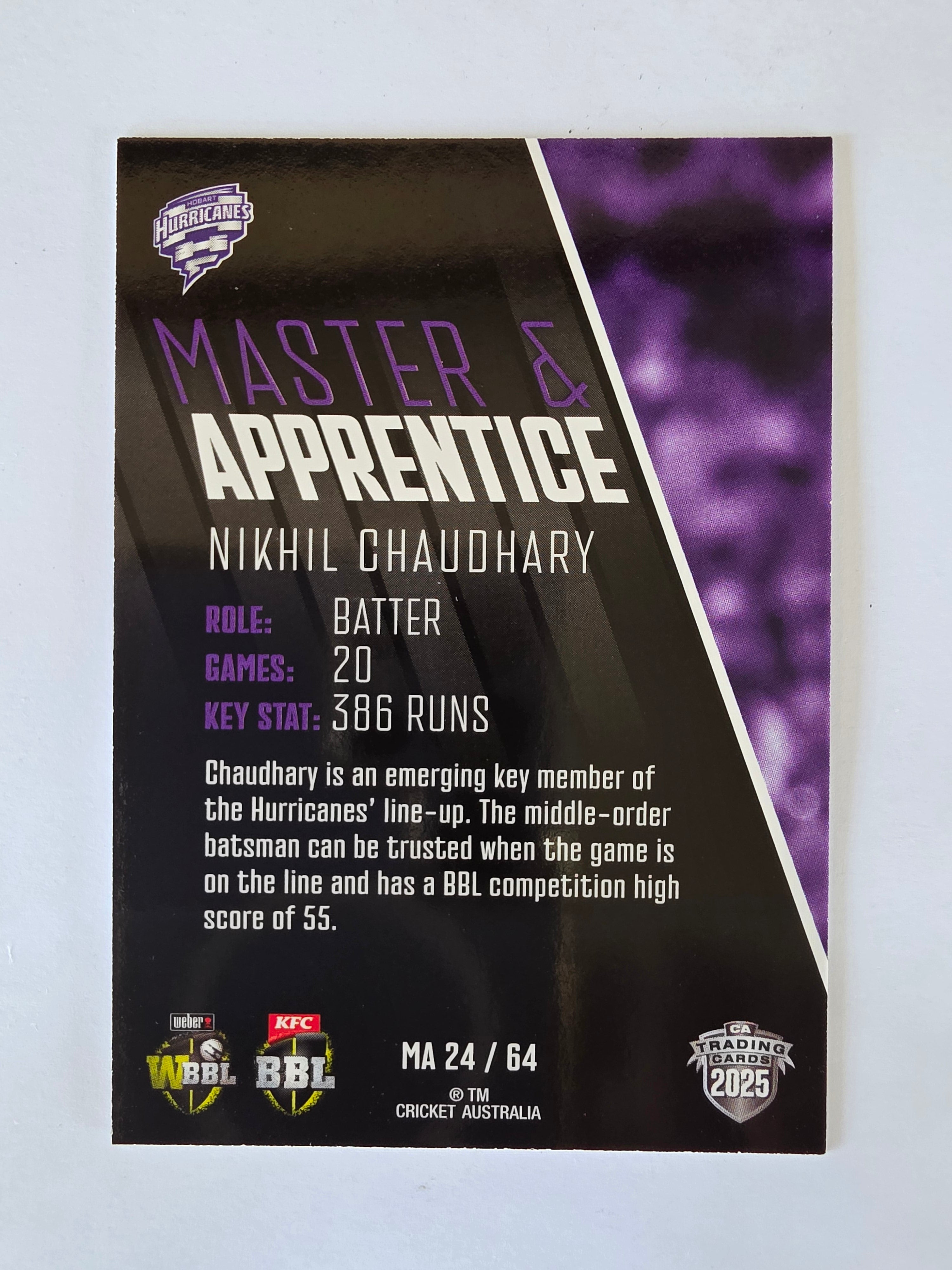 2025/26 Cricket Traders | Master & Apprentice | #MA24 | Nikhil Chaudhary