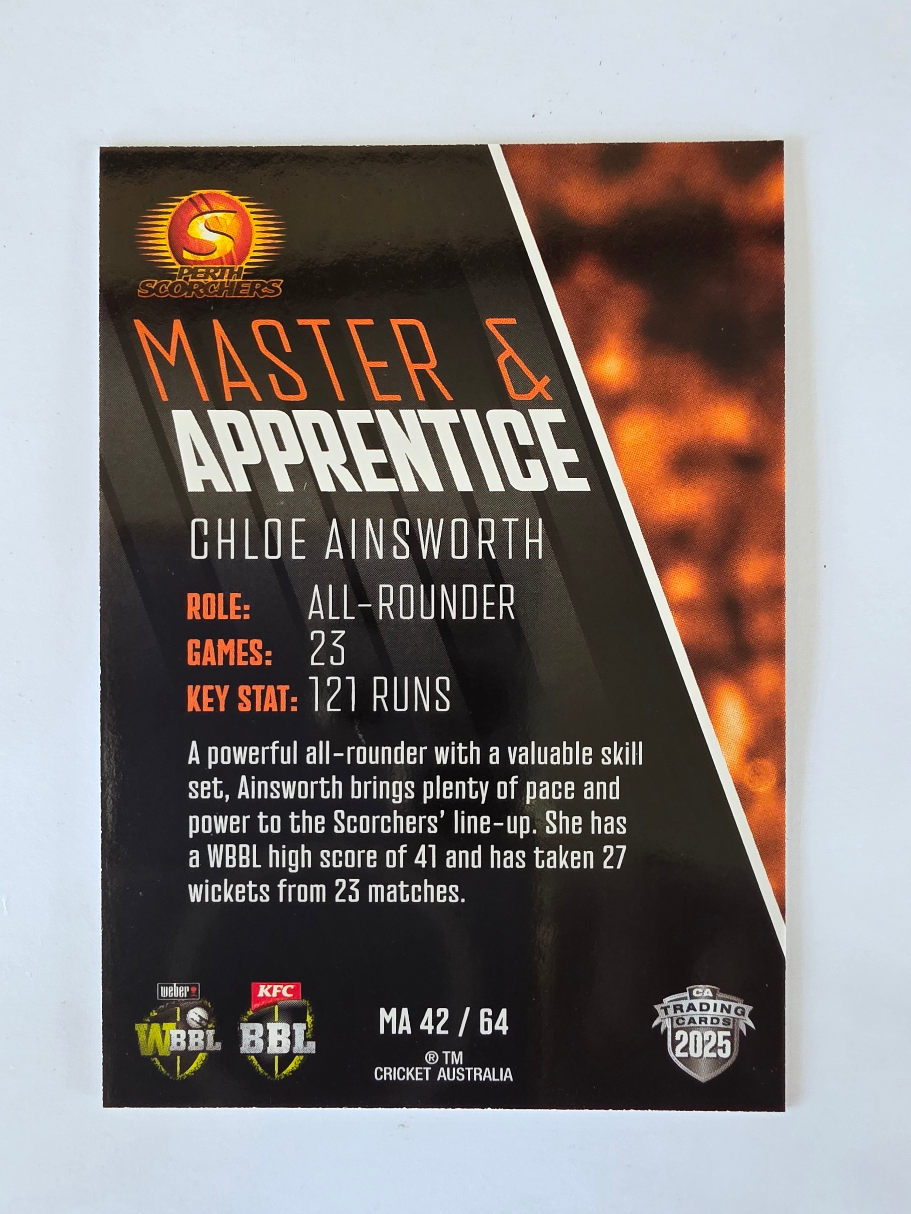 2025/26 Cricket Traders | Master & Apprentice | #MA42 | Chloe Ainsworth