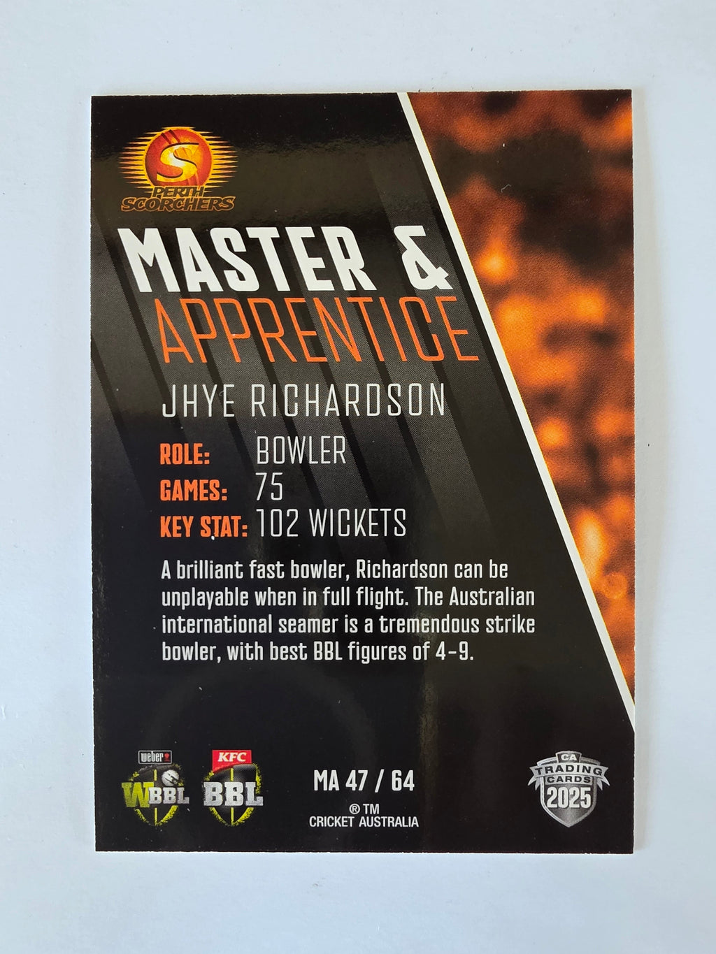2025/26 Cricket Traders | Master & Apprentice | #MA47 | Jhye Richardson
