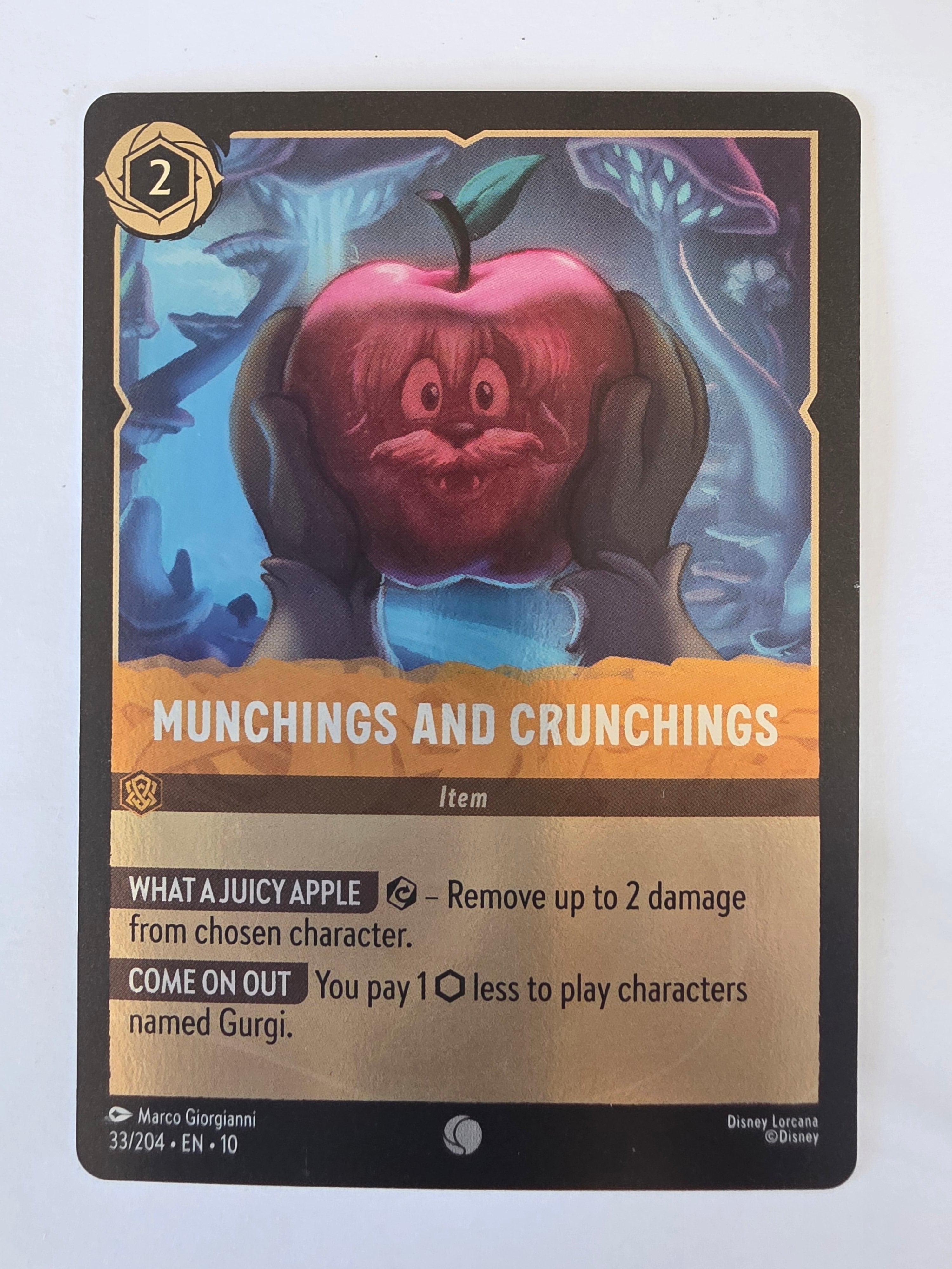 Lorcana Whispers in the Well #33/204 COLDFOIL Munchings and Crunchings | Common