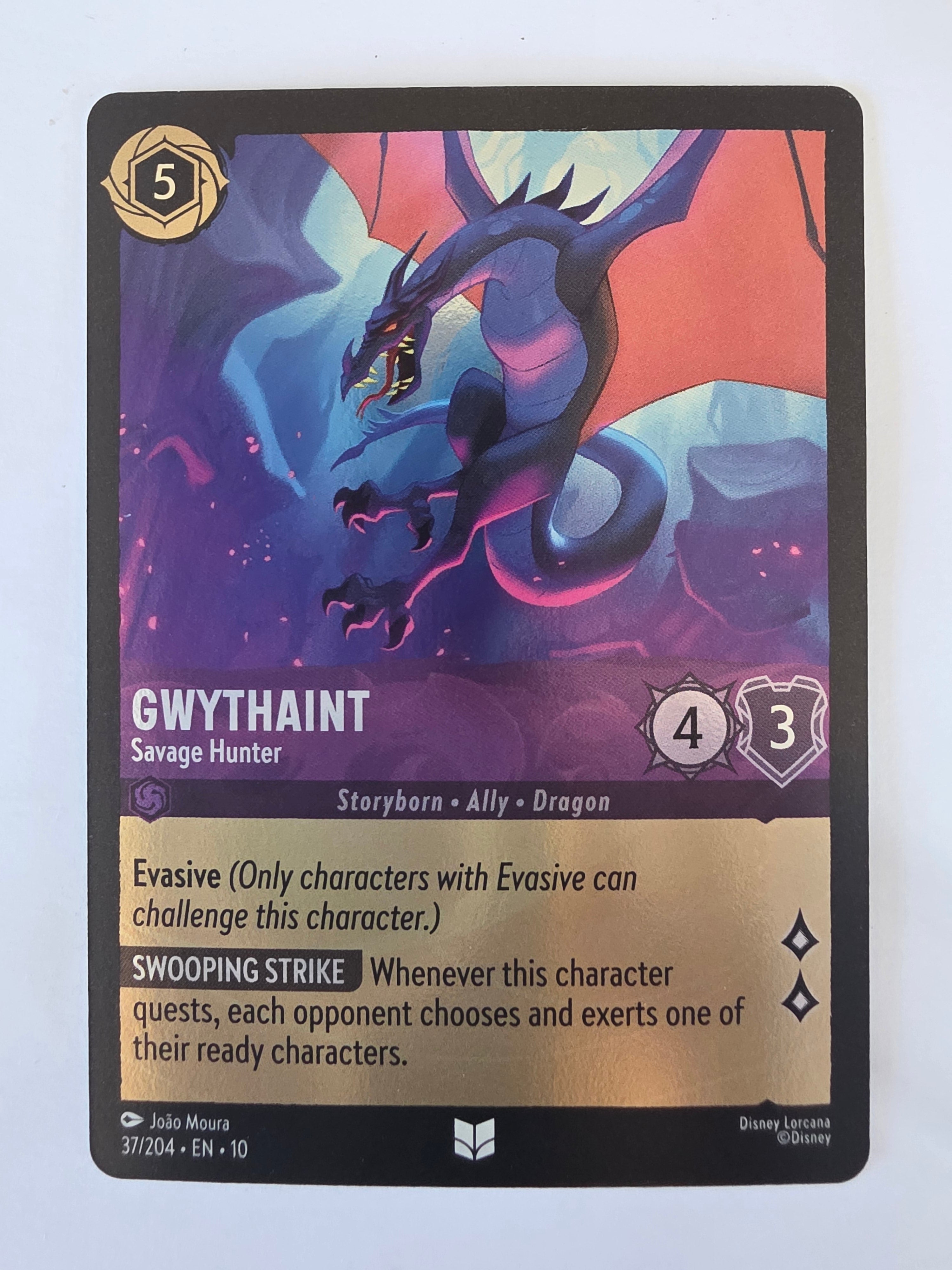 Lorcana Whispers in the Well #37/204 COLDFOIL Gwythaint - Savage Hunter |U/C