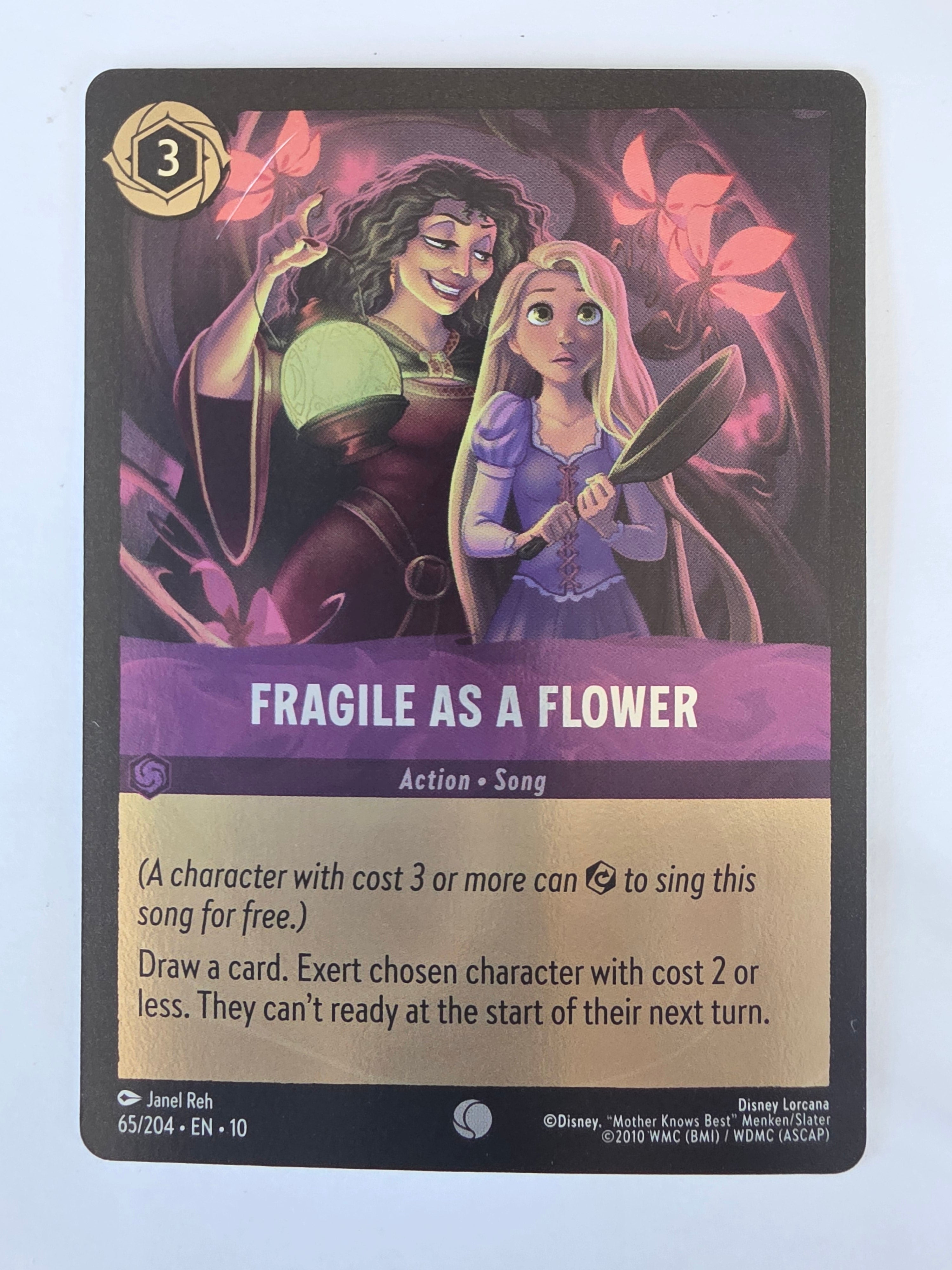 Lorcana Whispers in the Well #65/204 COLDFOIL Fragile as a Flower | Common