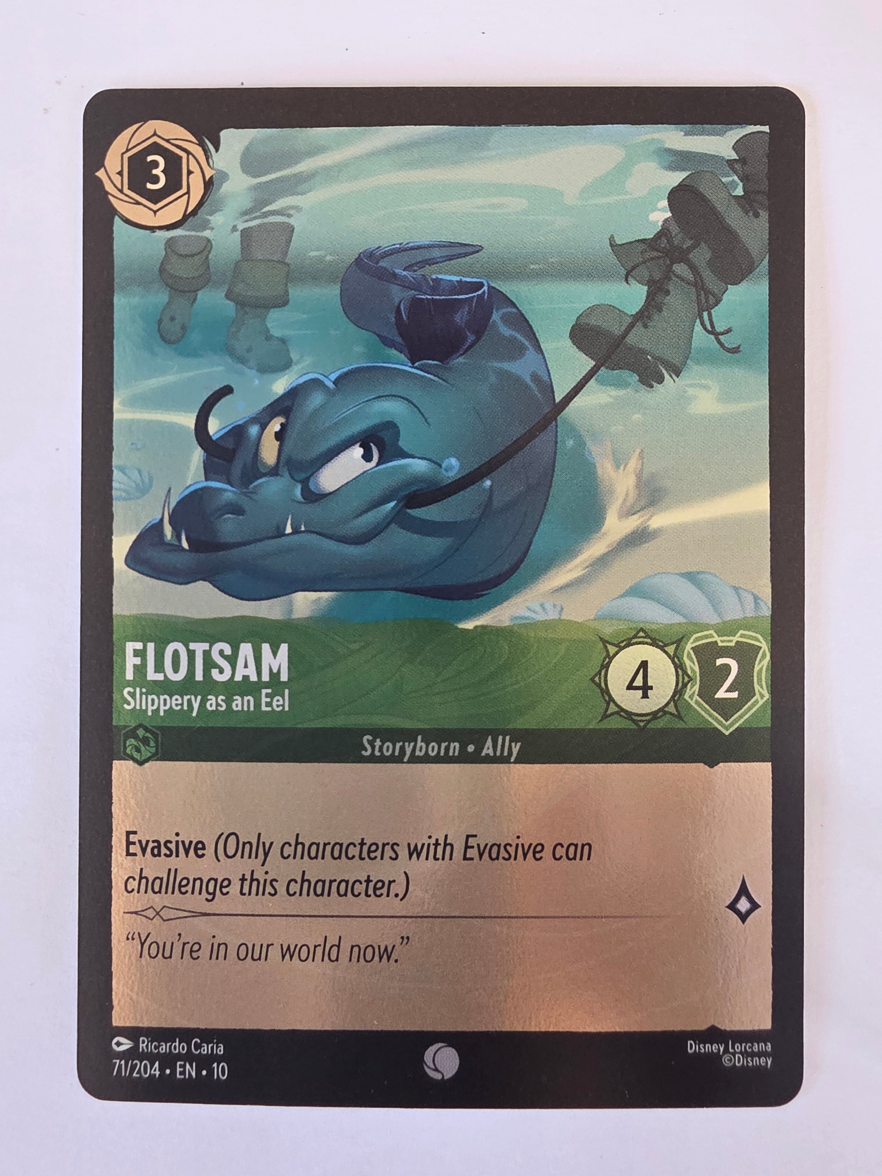 Lorcana Whispers in the Well #71/204 COLDFOIL Flotsam - Slippery as an Eel | Common