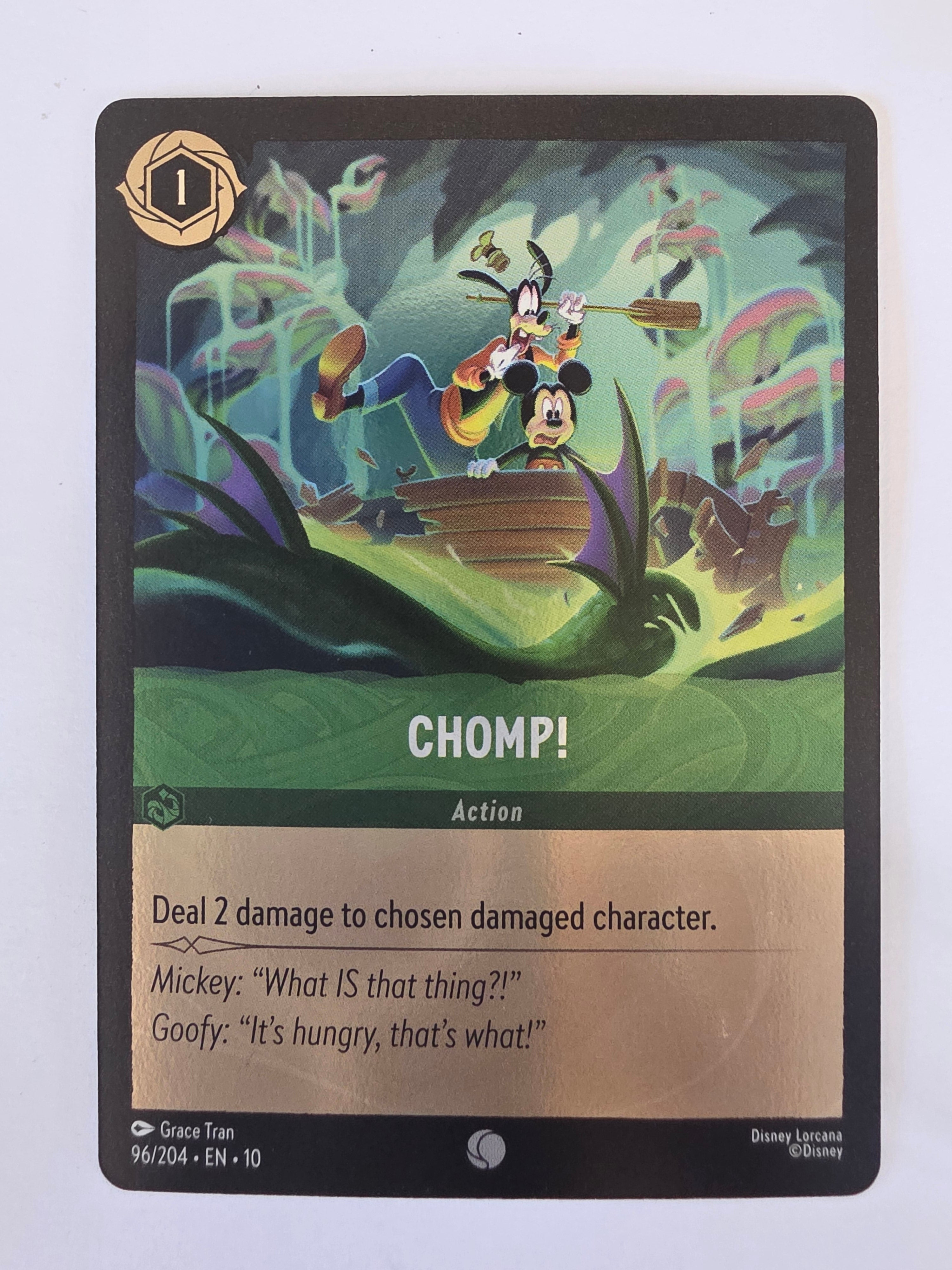 Lorcana Whispers in the Well #96/204 COLDFOIL Chomp! | Common