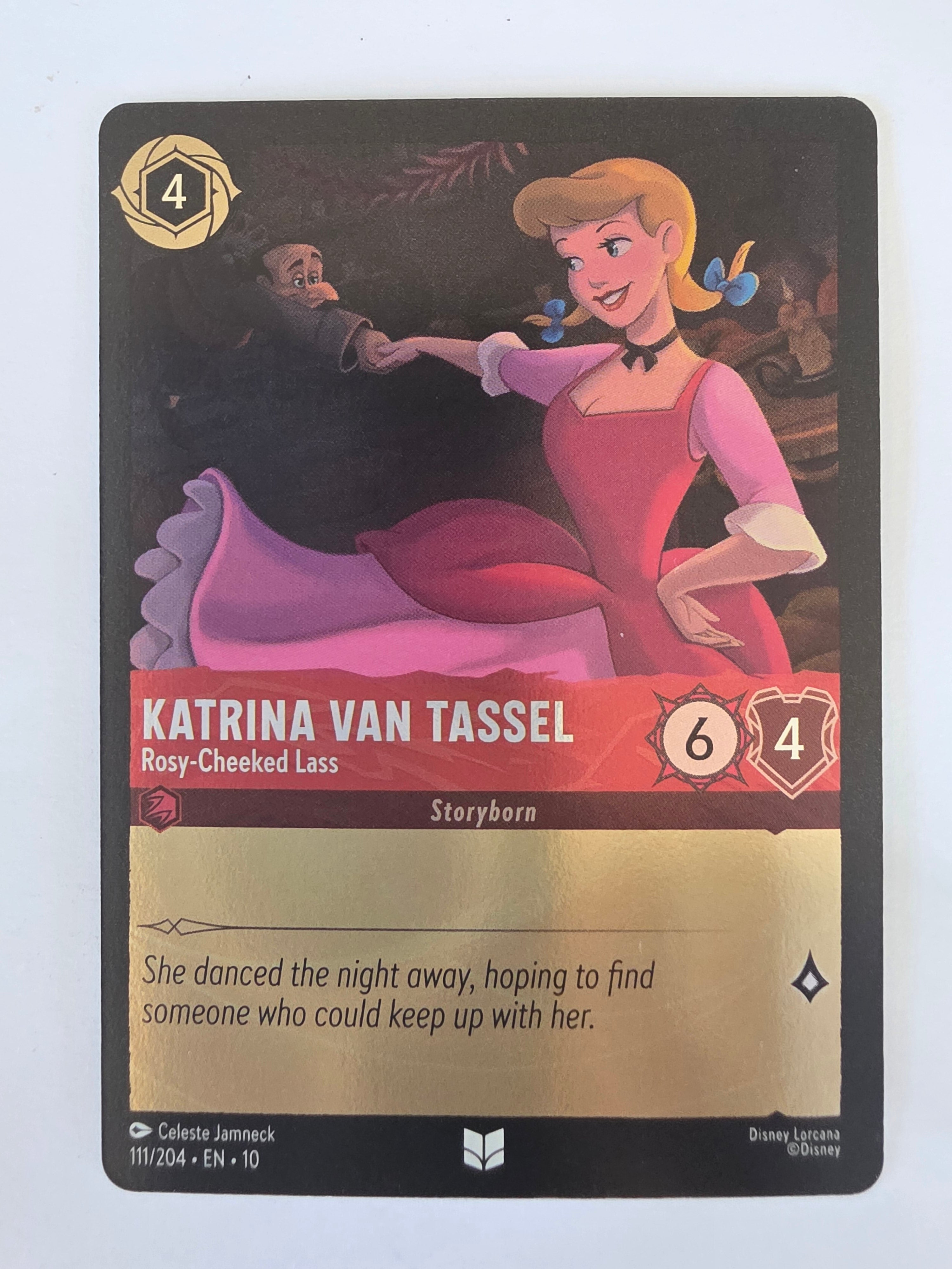 Lorcana Whispers in the Well #111/204 COLDFOIL Katrina Van Tassel - Rosy-Cheeked Lass | Uncommon