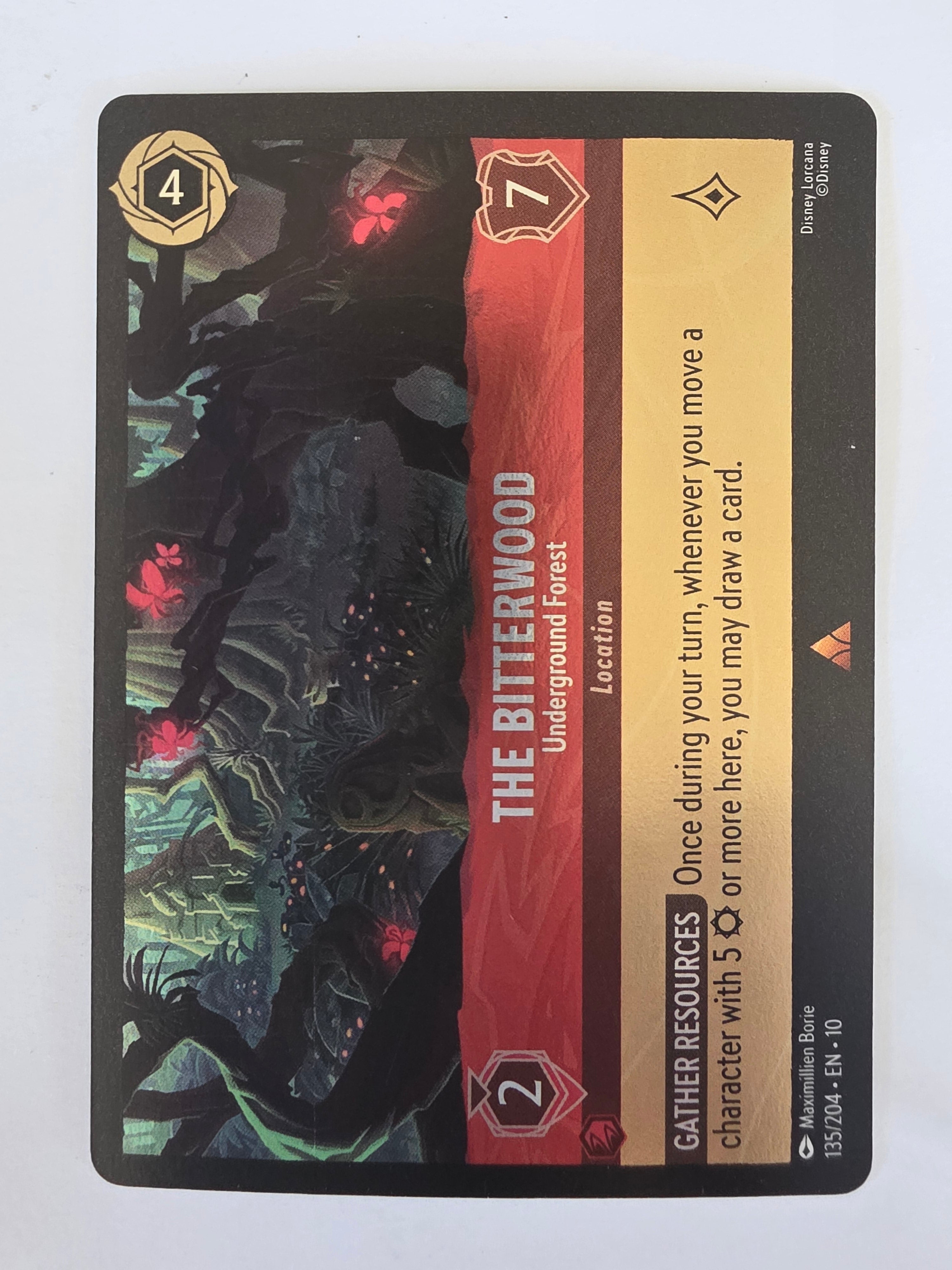 Lorcana Whispers in the Well #135/204 COLDFOIL The Bitterwood - Underground Forest | Rare