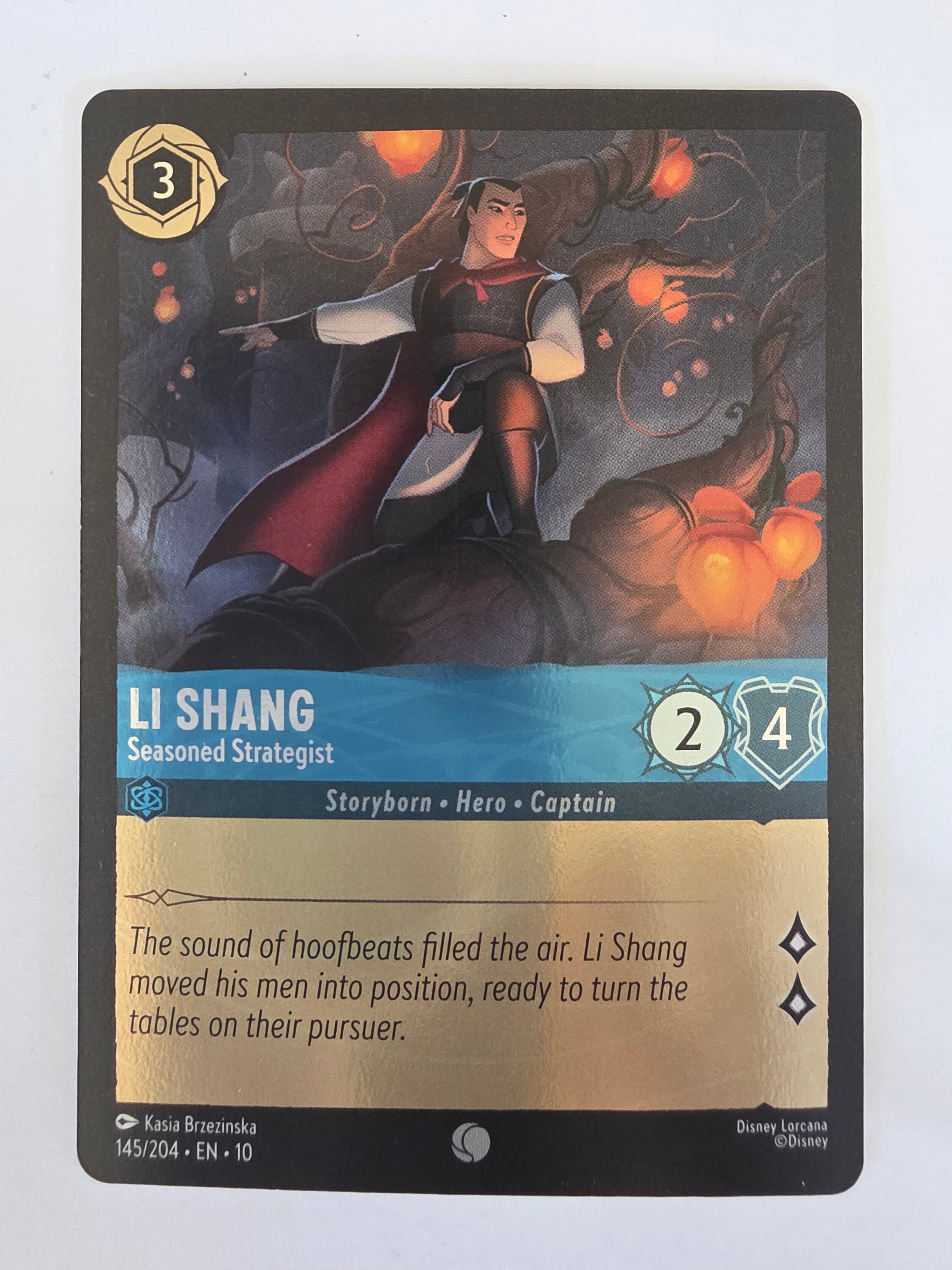 Lorcana Whispers in the Well #145/204 COLDFOIL Li Shang - Season Strategist | Common