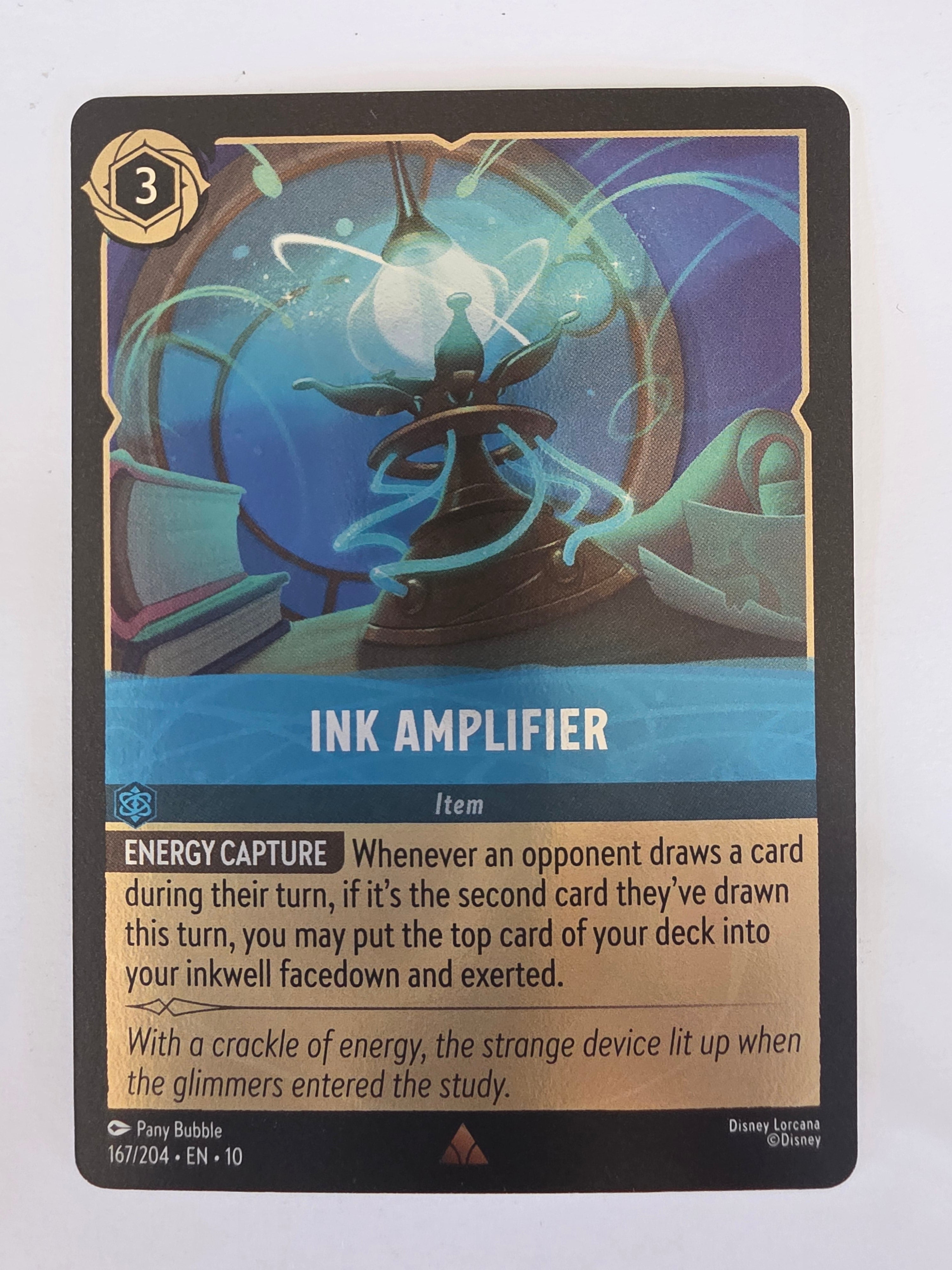 Lorcana Whispers in the Well #167/204 COLDFOIL Ink Amplifier | Rare