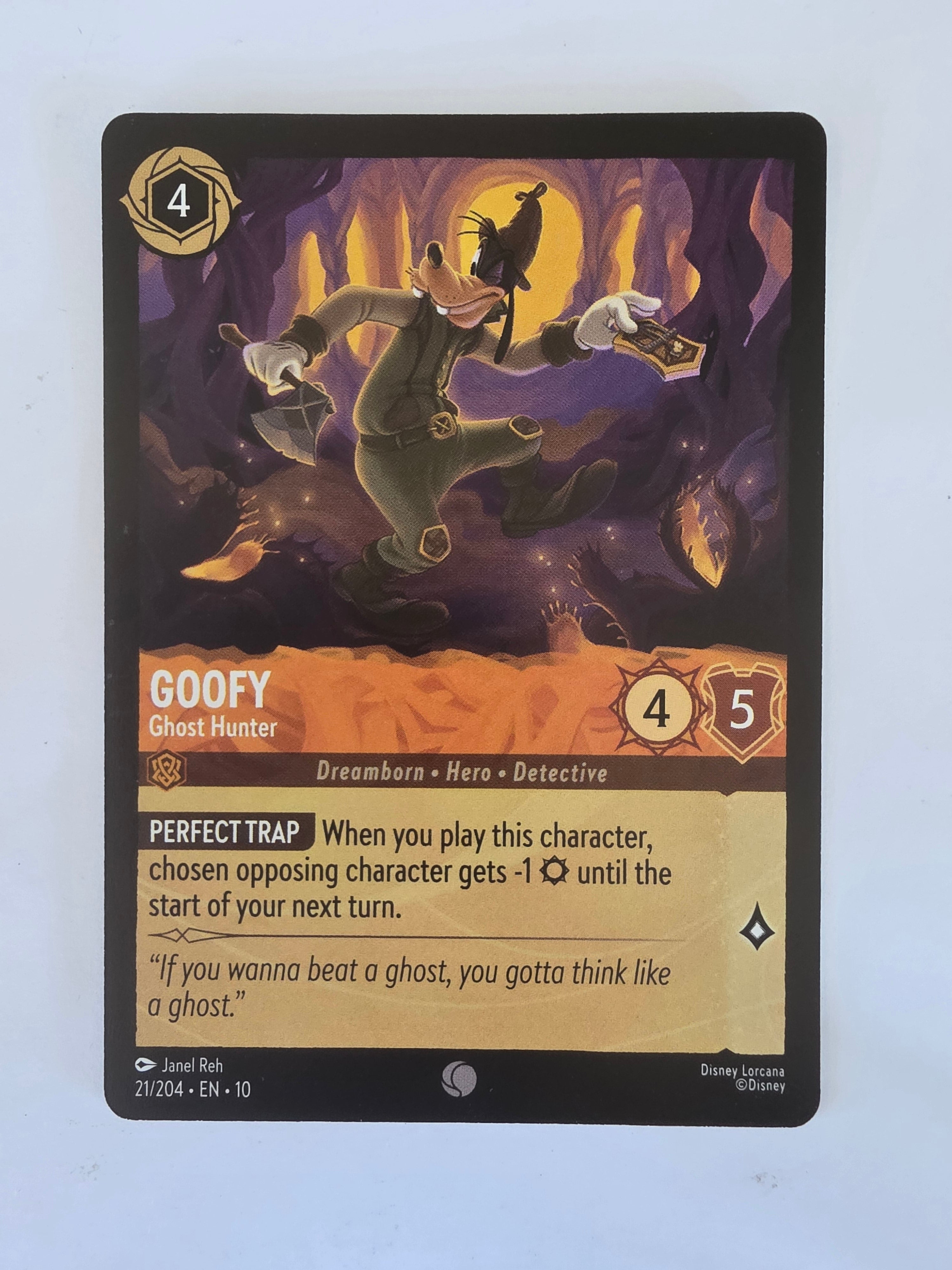 Lorcana Whispers in the Well #21/204 Goofy - Ghost Hunter | Common