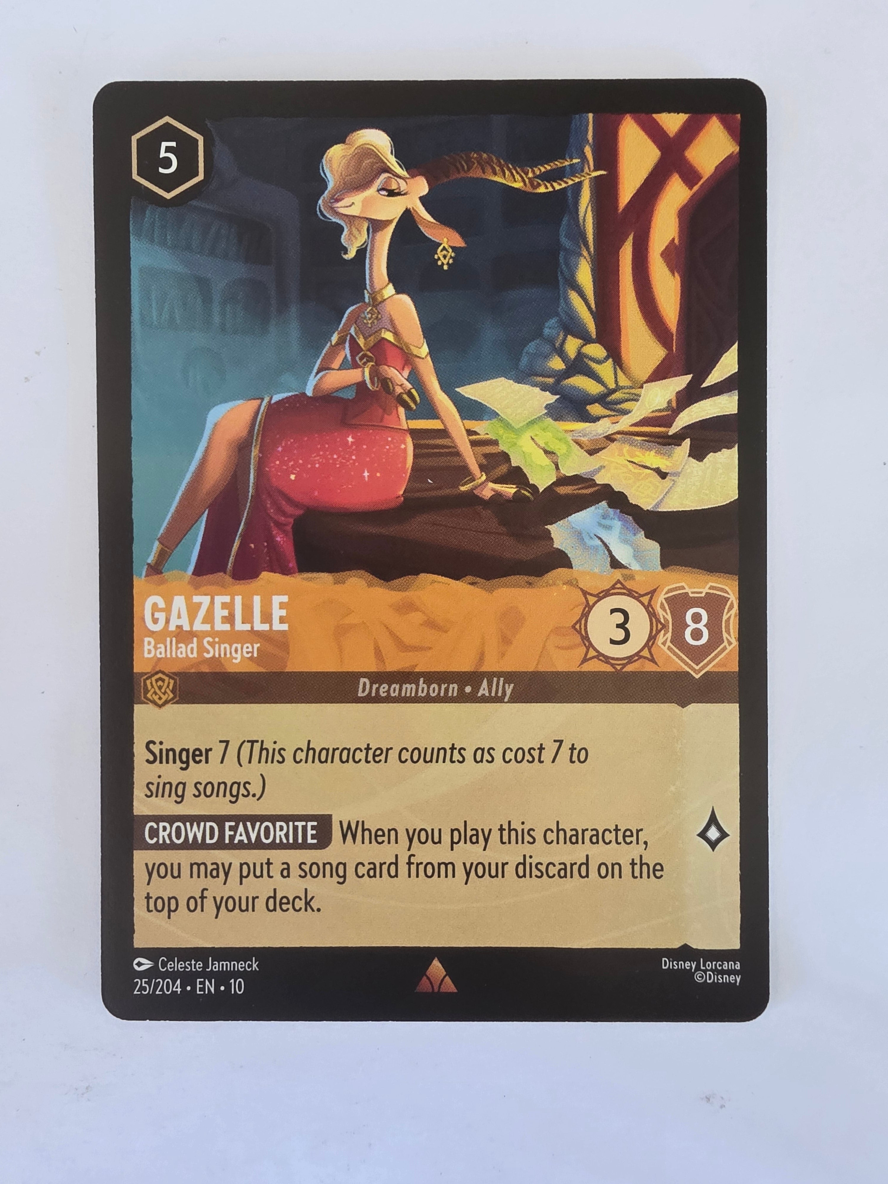 Lorcana Whispers in the Well #25/204 Gazelle - Ballad Singer | Rare
