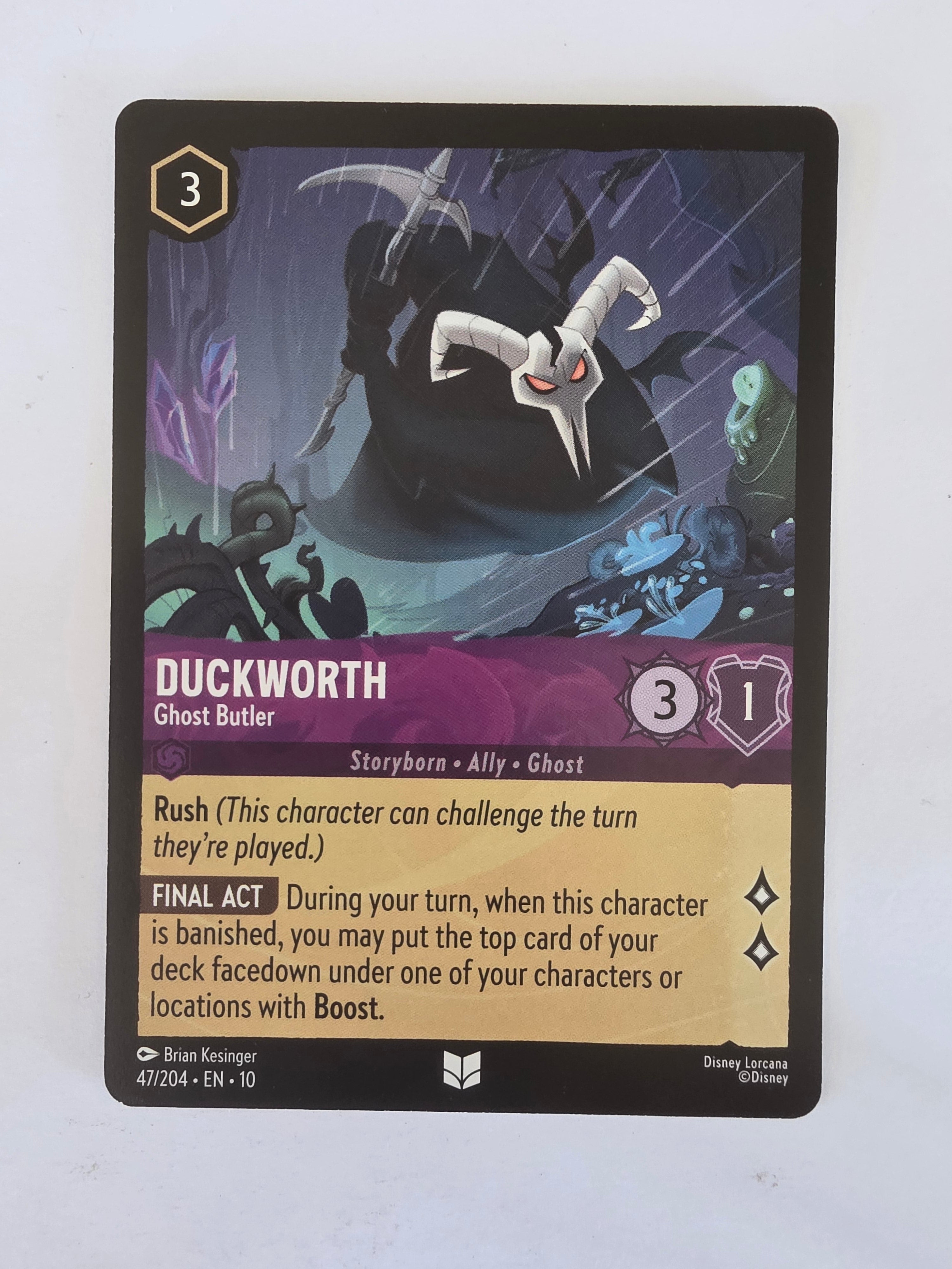 Lorcana Whispers in the Well #47/204 Duckworth - Ghost Butler | Uncommon