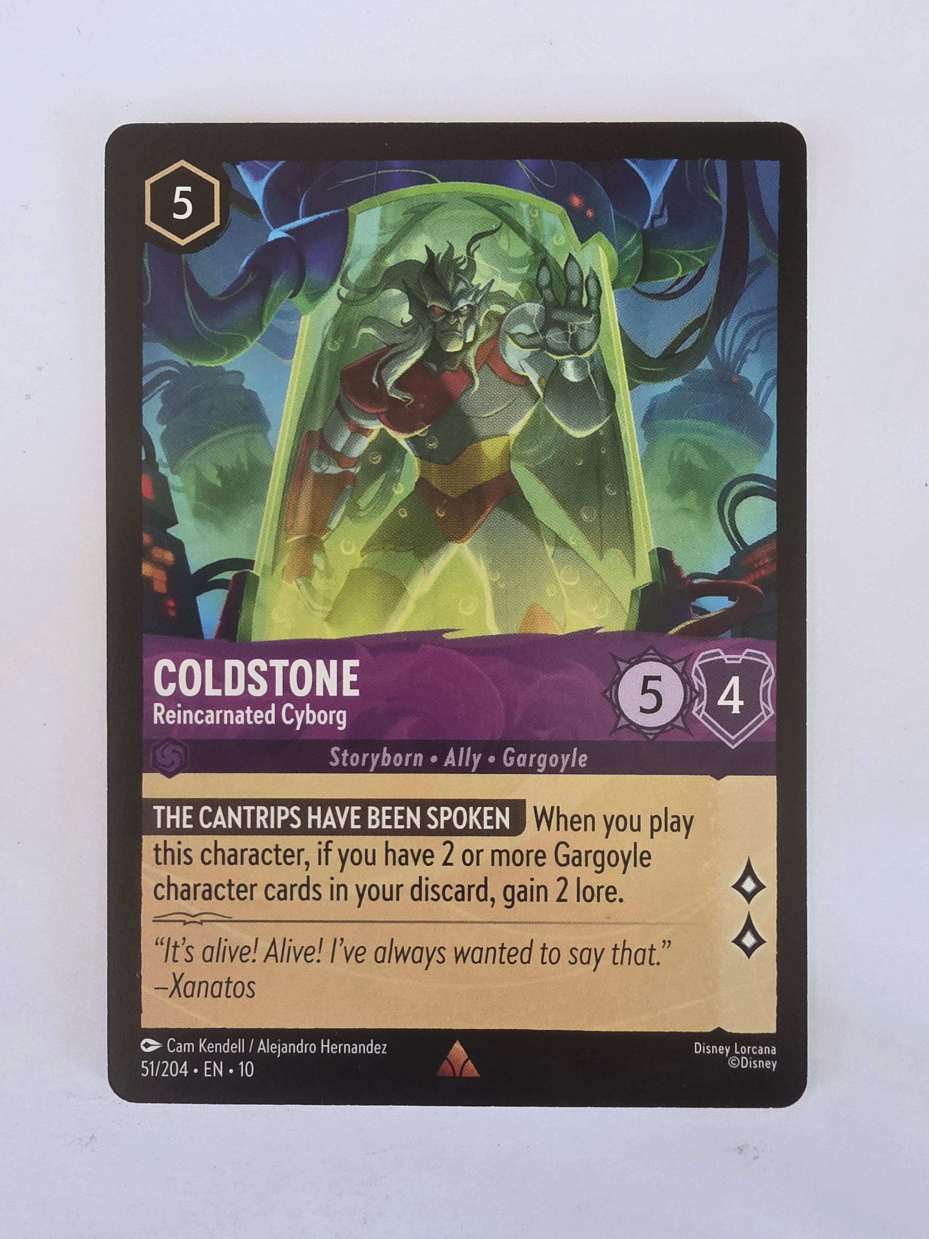 Lorcana Whispers in the Well #51/204 Coldstone - Reincarnated Cyborg | Rare