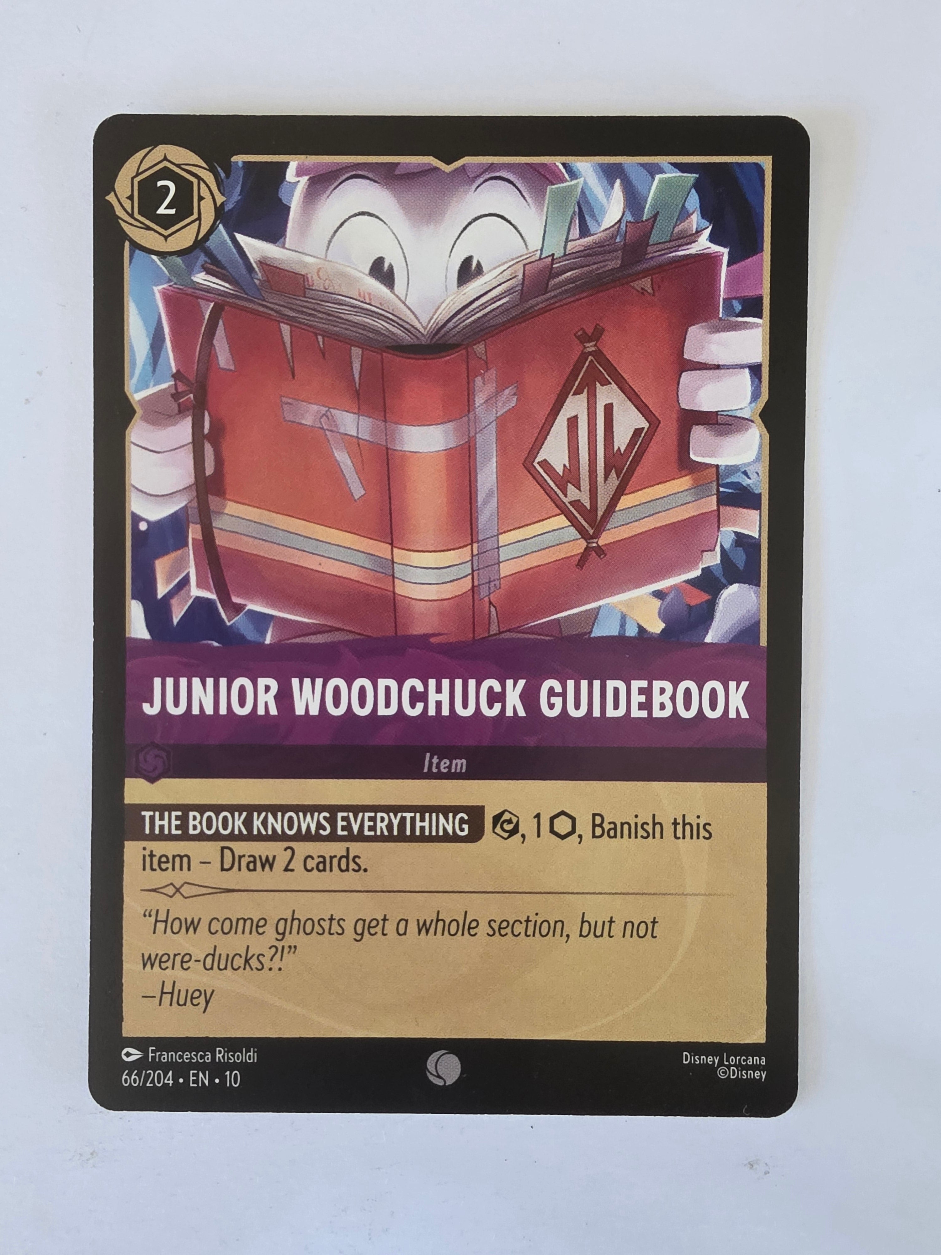 Lorcana Whispers in the Well #66/204 Junior Woodchuck Guidebook | Common
